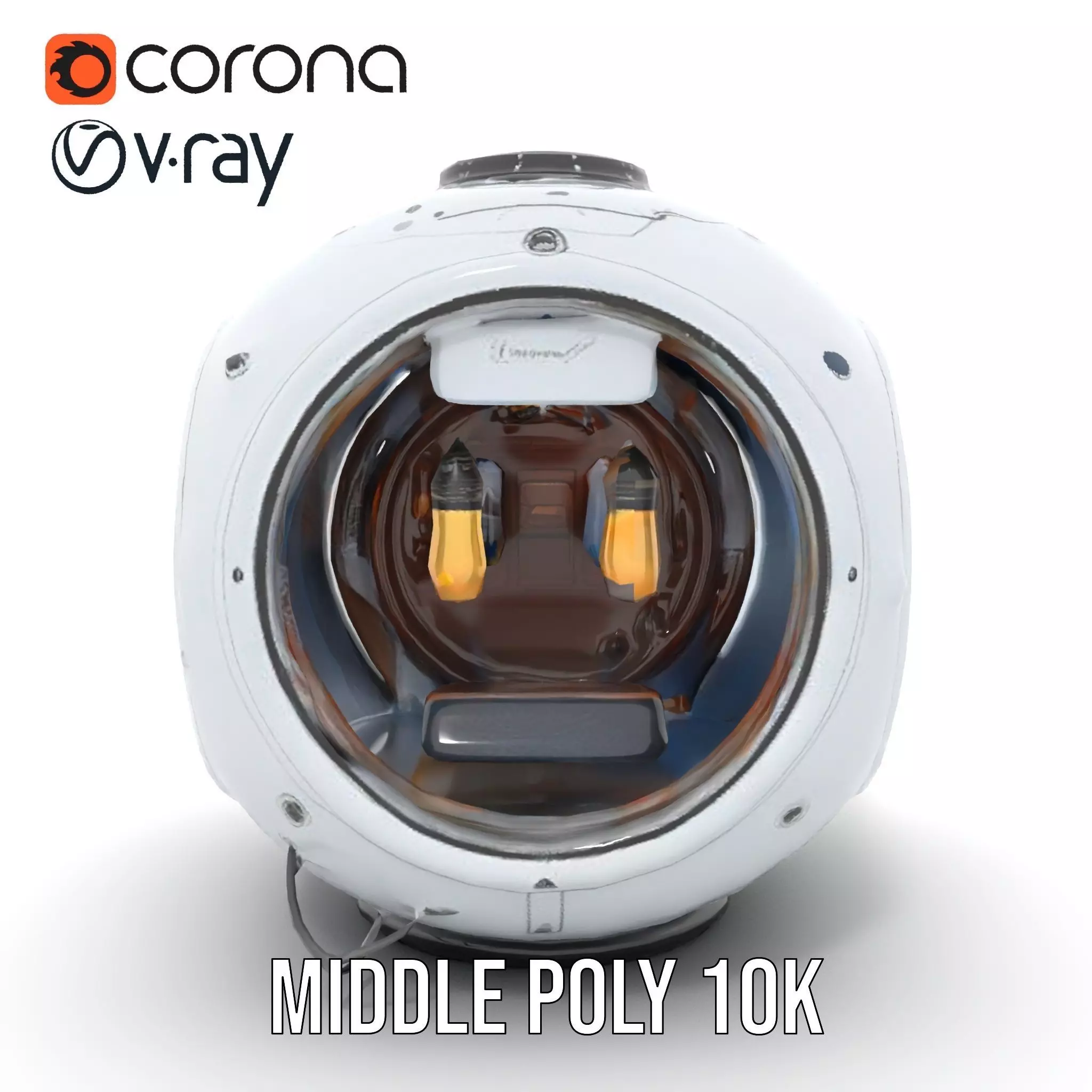 Futuristic Lighting Sphere Model Pack Low-poly 3D model_18