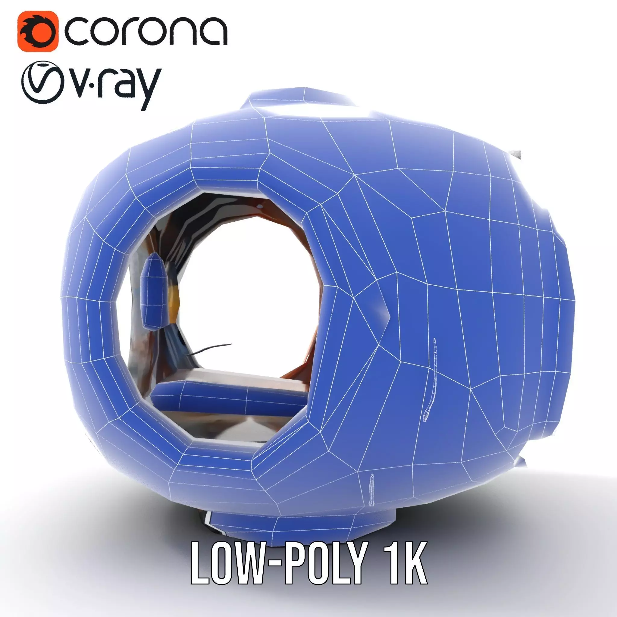 Futuristic Lighting Sphere Model Pack Low-poly 3D model_25