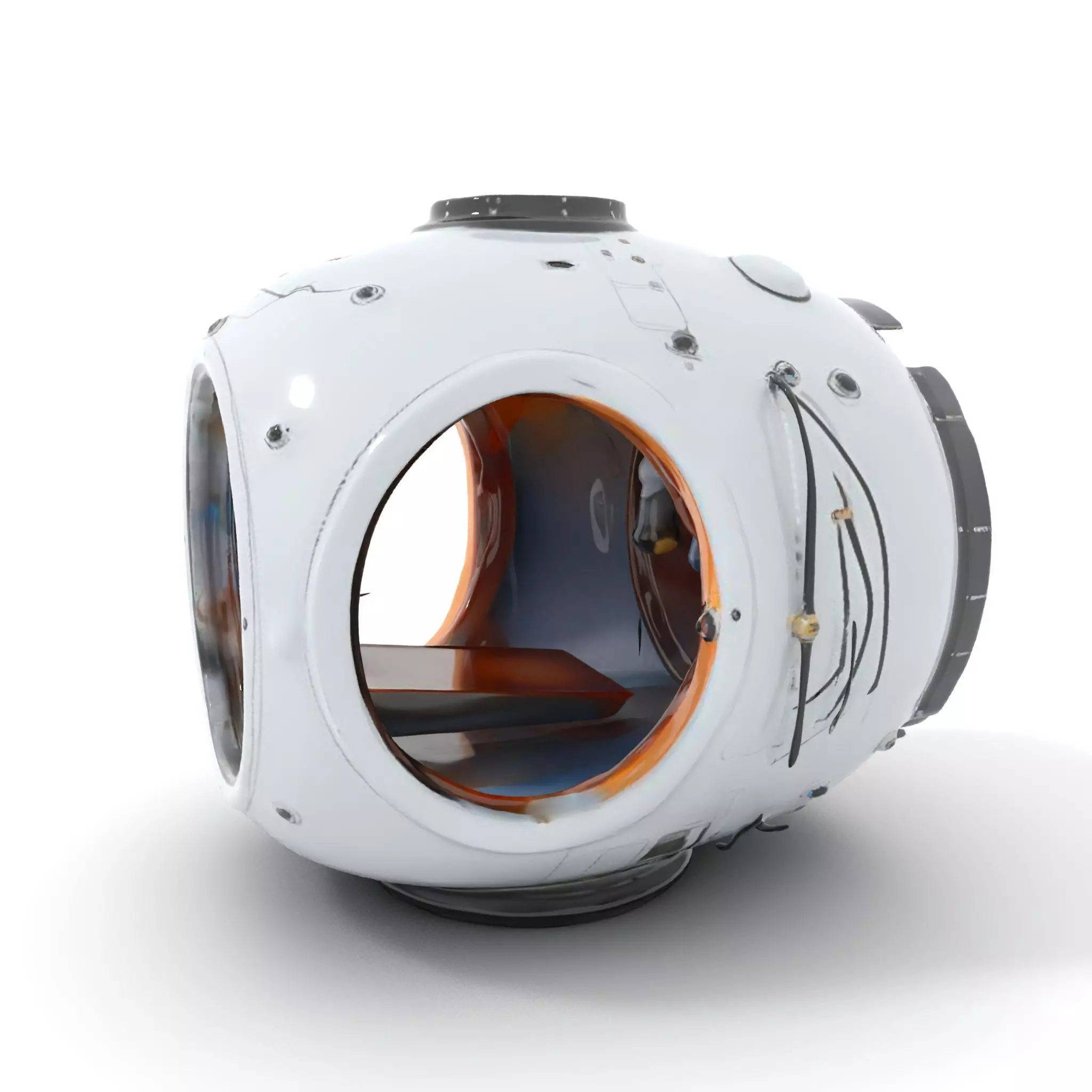 Futuristic Lighting Sphere Model Pack Low-poly 3D model_0