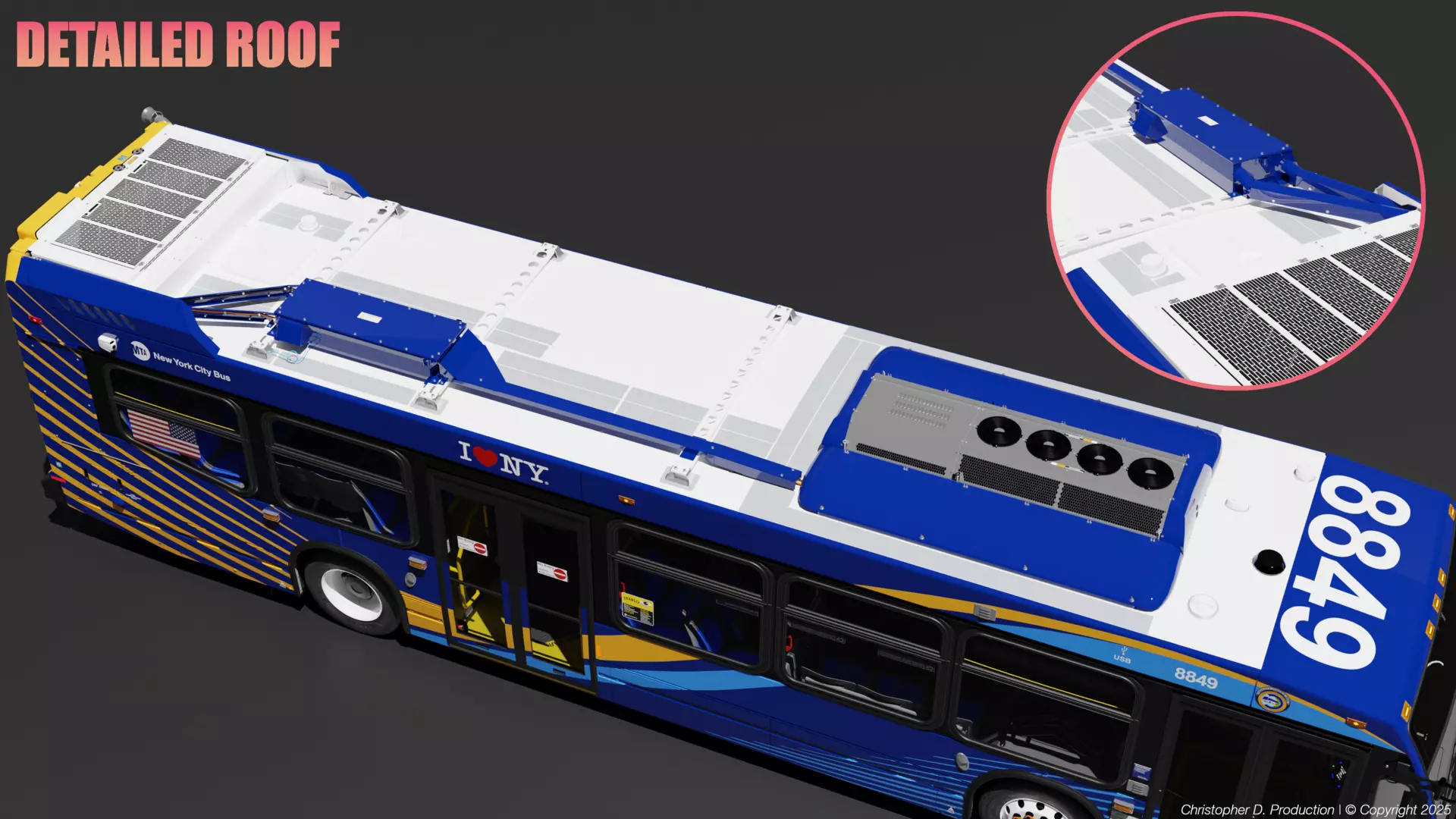 MTA Volvo Group 4th Gen NovaBus LFS Low Floor System Bus PACK 3D model_19