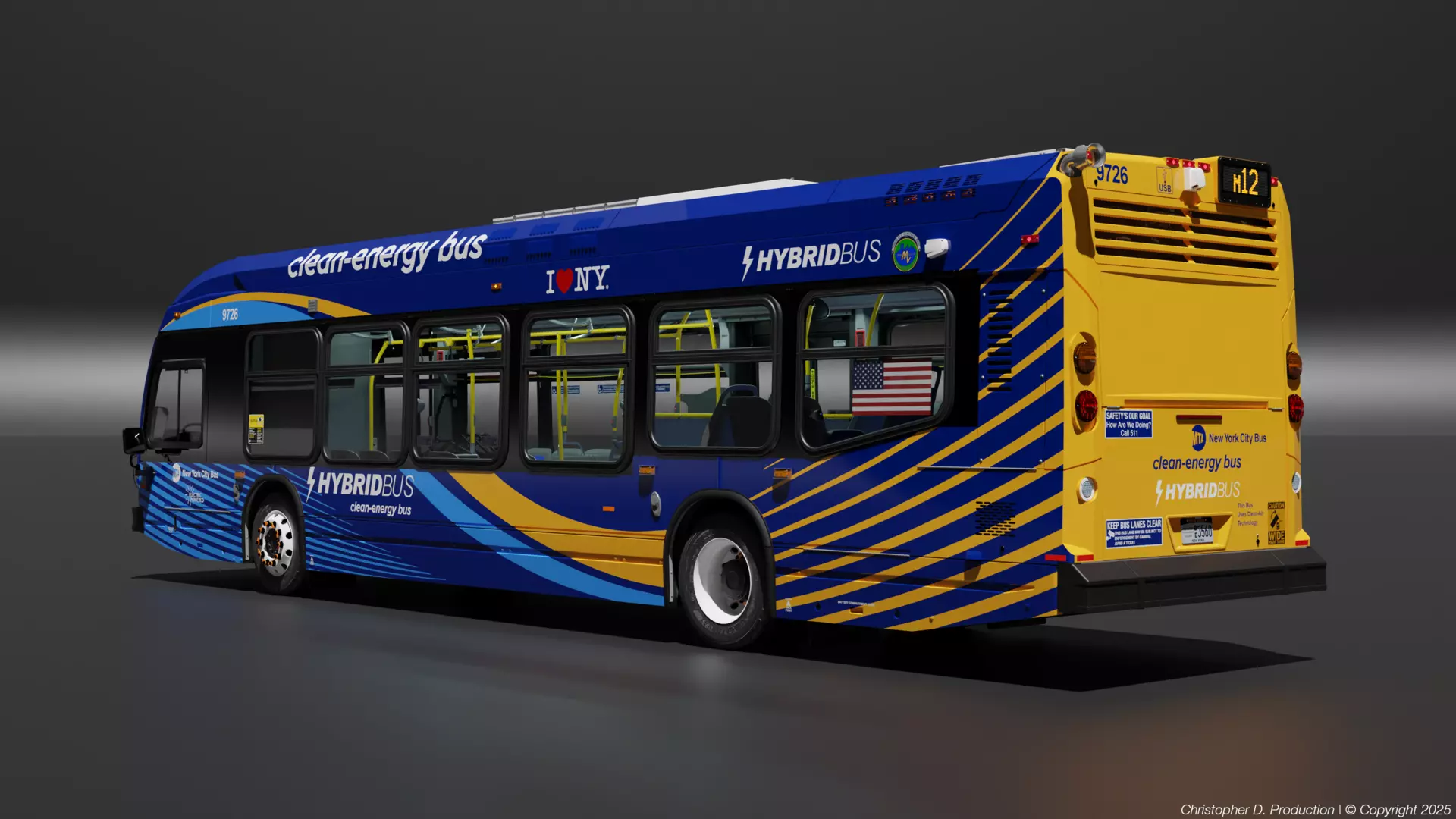 MTA Volvo Group 4th Gen NovaBus LFS Low Floor System Bus PACK 3D model_12