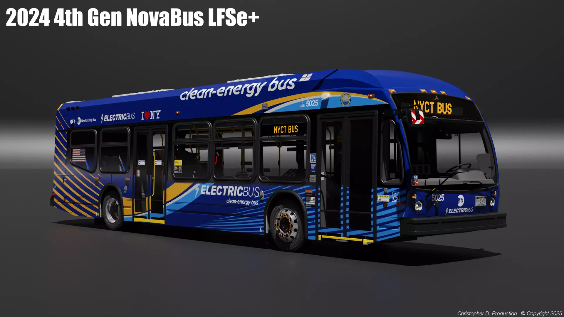 MTA Volvo Group 4th Gen NovaBus LFS Low Floor System Bus PACK 3D model_22