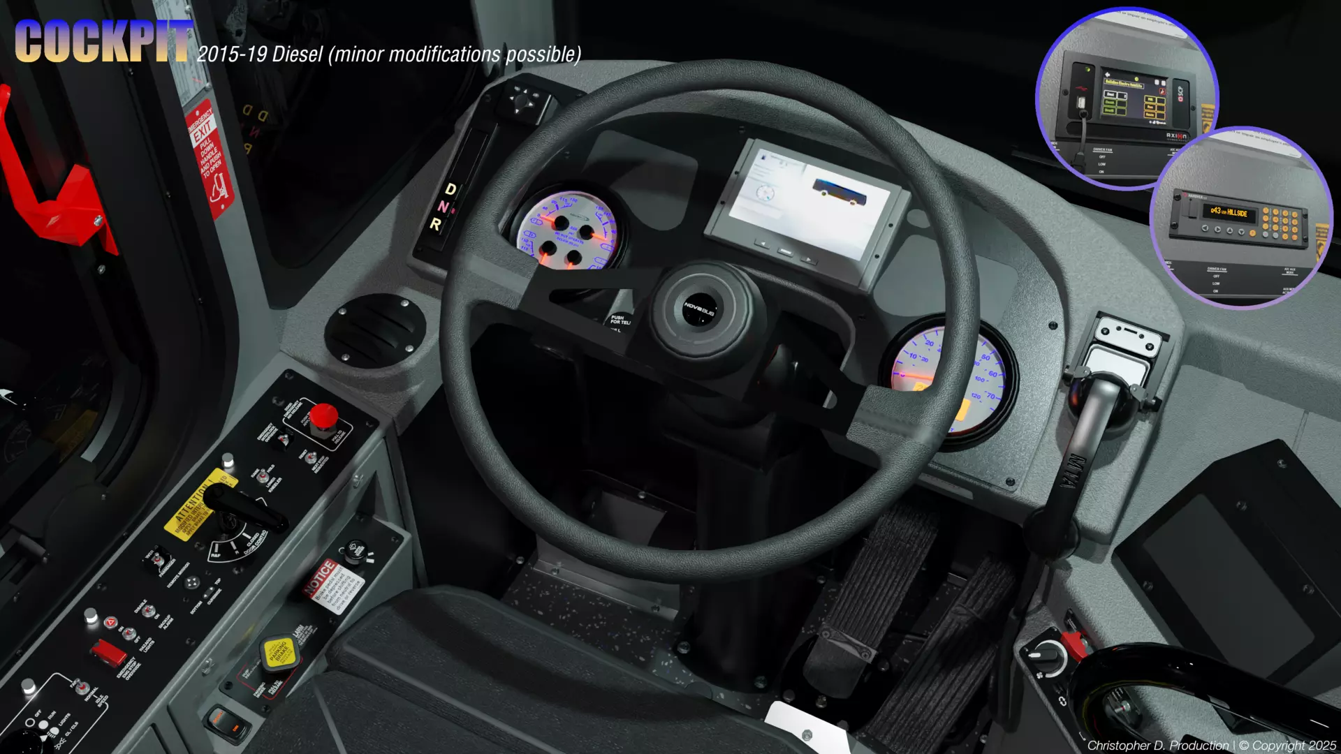 MTA Volvo Group 4th Gen NovaBus LFS Low Floor System Bus PACK 3D model_10