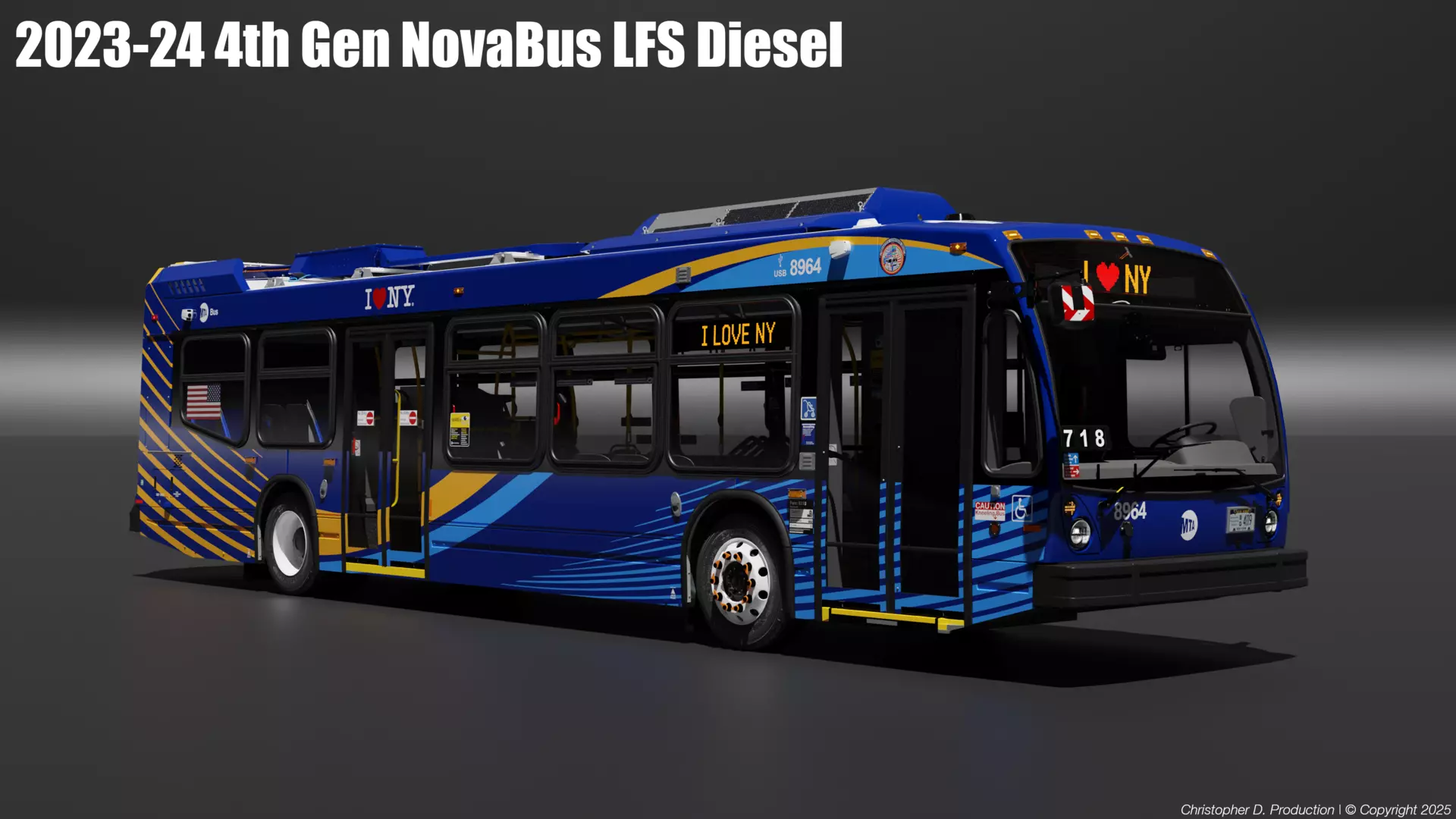 MTA Volvo Group 4th Gen NovaBus LFS Low Floor System Bus PACK 3D model_20