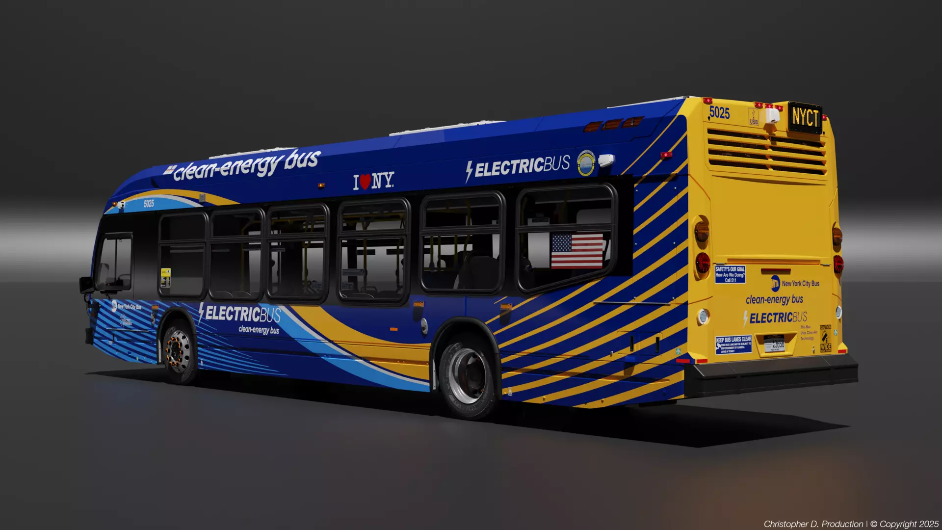 MTA Volvo Group 4th Gen NovaBus LFS Low Floor System Bus PACK 3D model_23