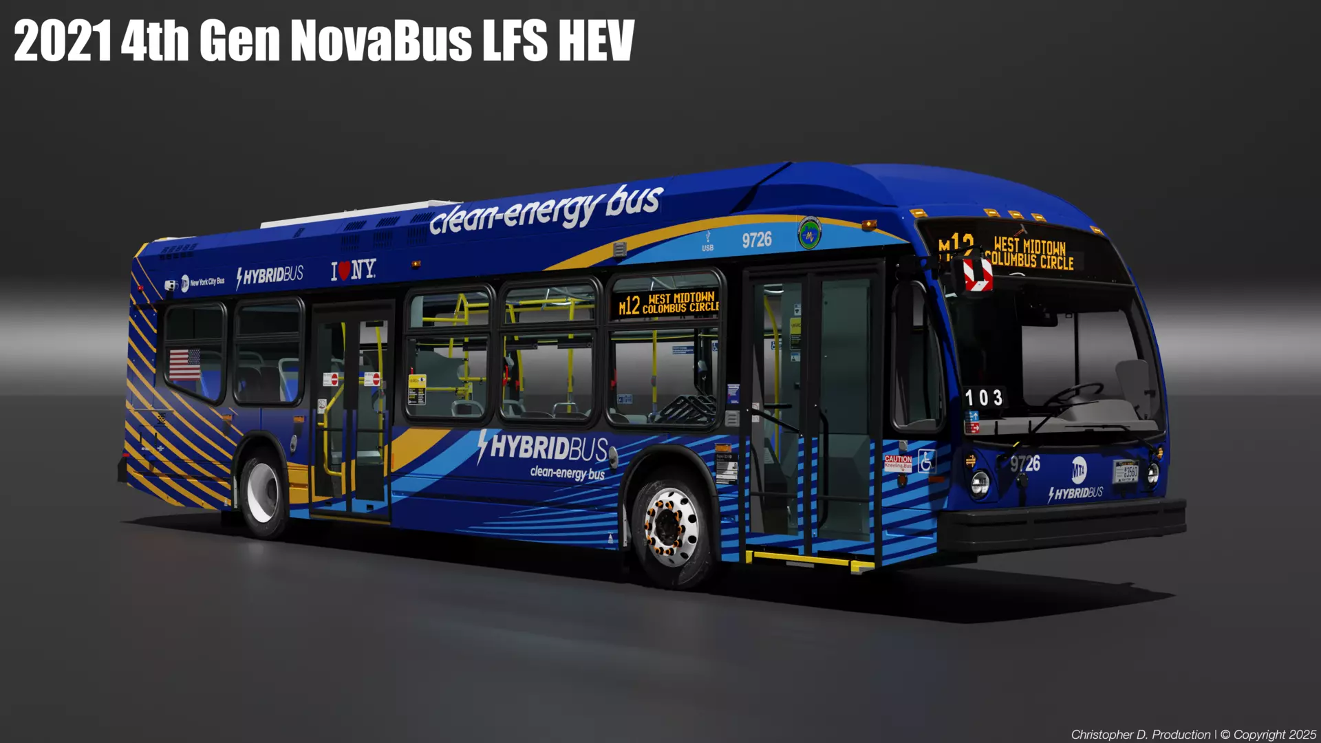 MTA Volvo Group 4th Gen NovaBus LFS Low Floor System Bus PACK 3D model_11