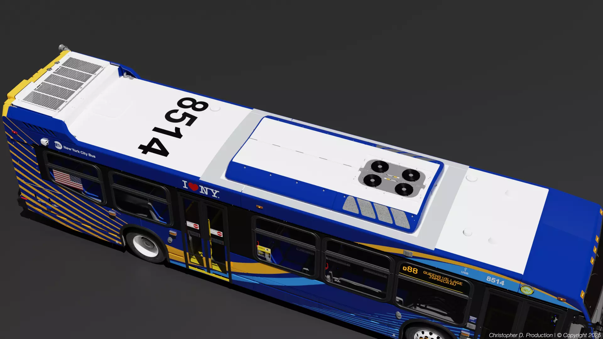 MTA Volvo Group 4th Gen NovaBus LFS Low Floor System Bus PACK 3D model_7