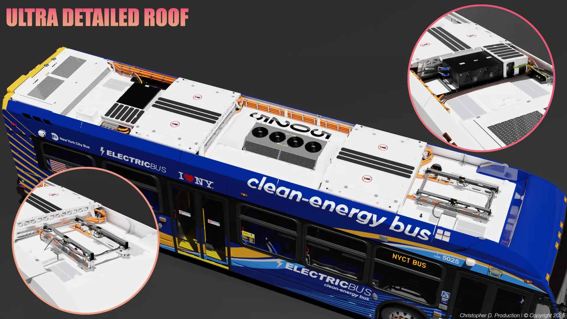 MTA Volvo Group 4th Gen NovaBus LFS Low Floor System Bus PACK 3D model_24