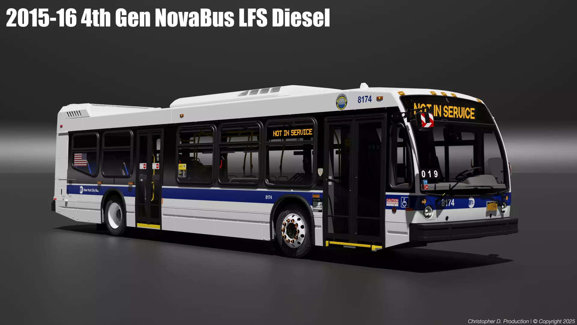 MTA Volvo Group 4th Gen NovaBus LFS Low Floor System Bus PACK 3D model_1