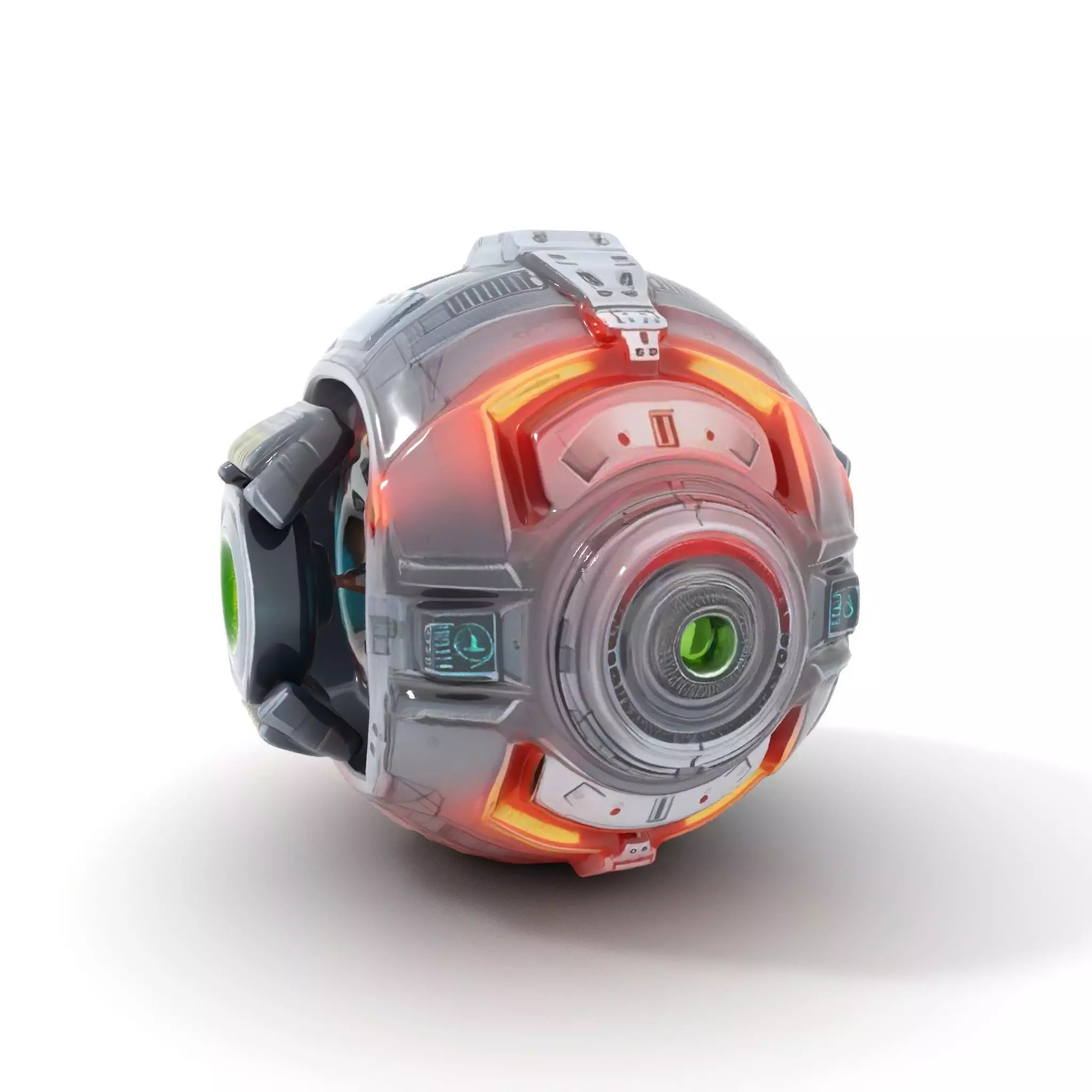 SciFi Drone Model Pack with Futuristic Design Low-poly 3D model_0