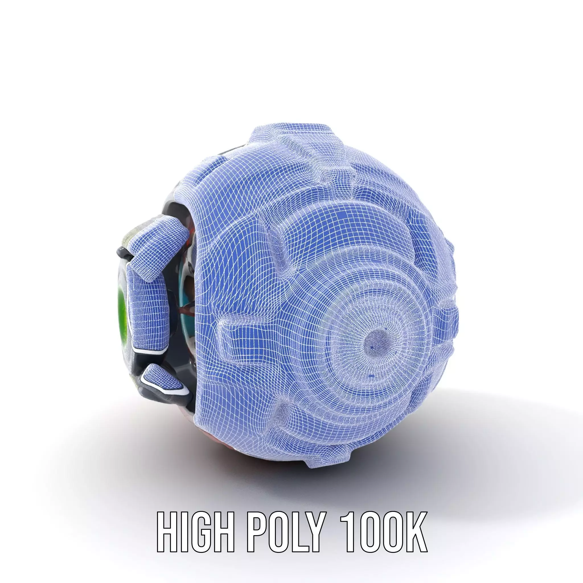 SciFi Drone Model Pack with Futuristic Design Low-poly 3D model_4