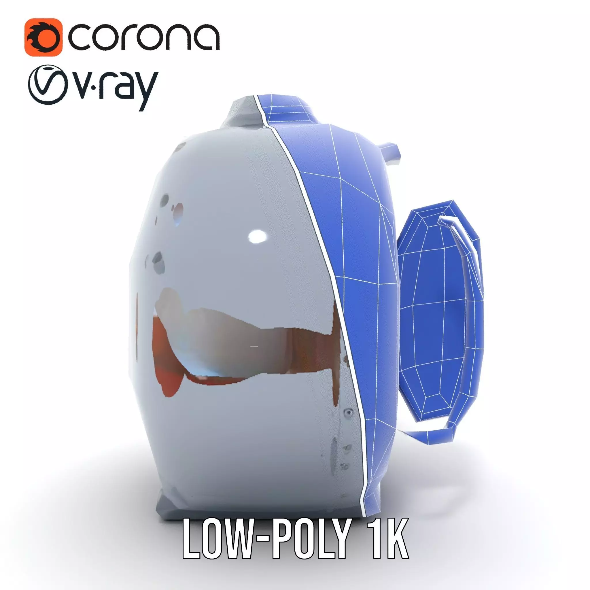 Industrial Vacuum Chamber Lights Model Pack Low-poly 3D model_30