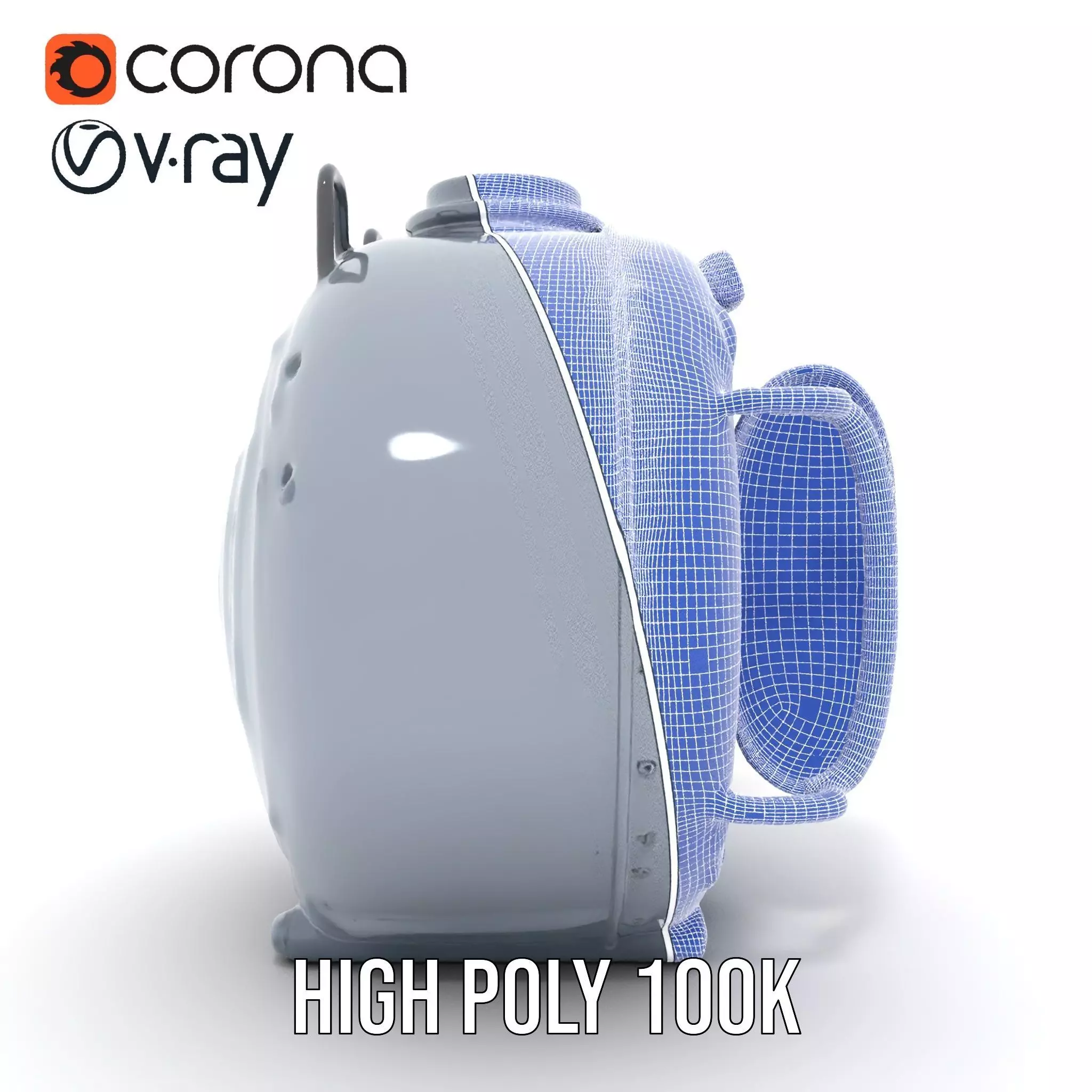 Industrial Vacuum Chamber Lights Model Pack Low-poly 3D model_33