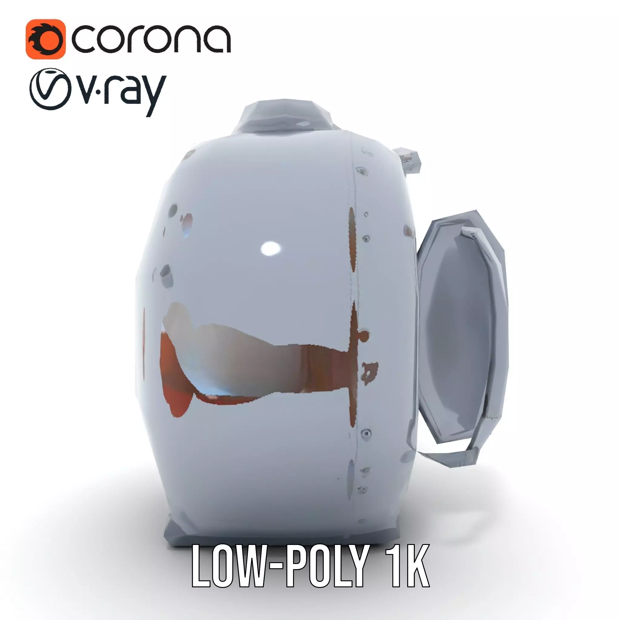 Industrial Vacuum Chamber Lights Model Pack Low-poly 3D model_16