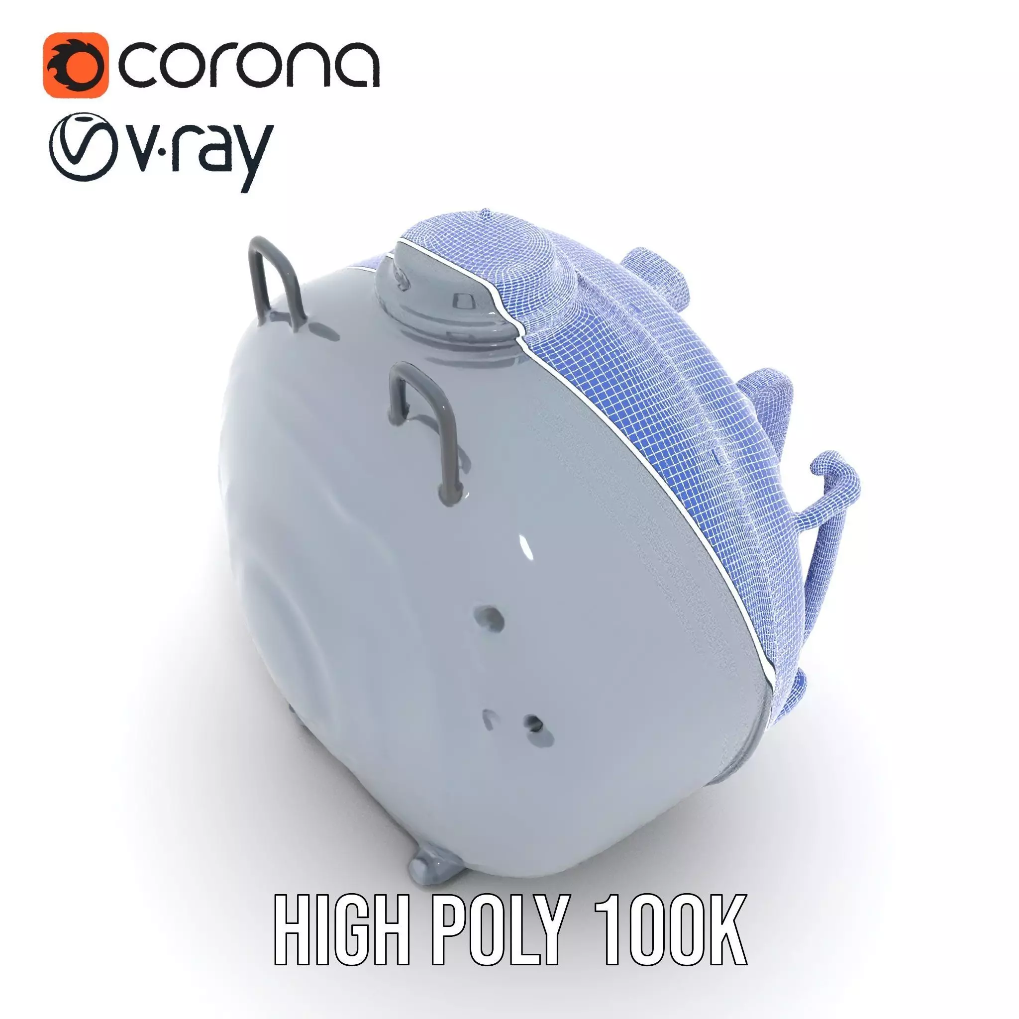 Industrial Vacuum Chamber Lights Model Pack Low-poly 3D model_34