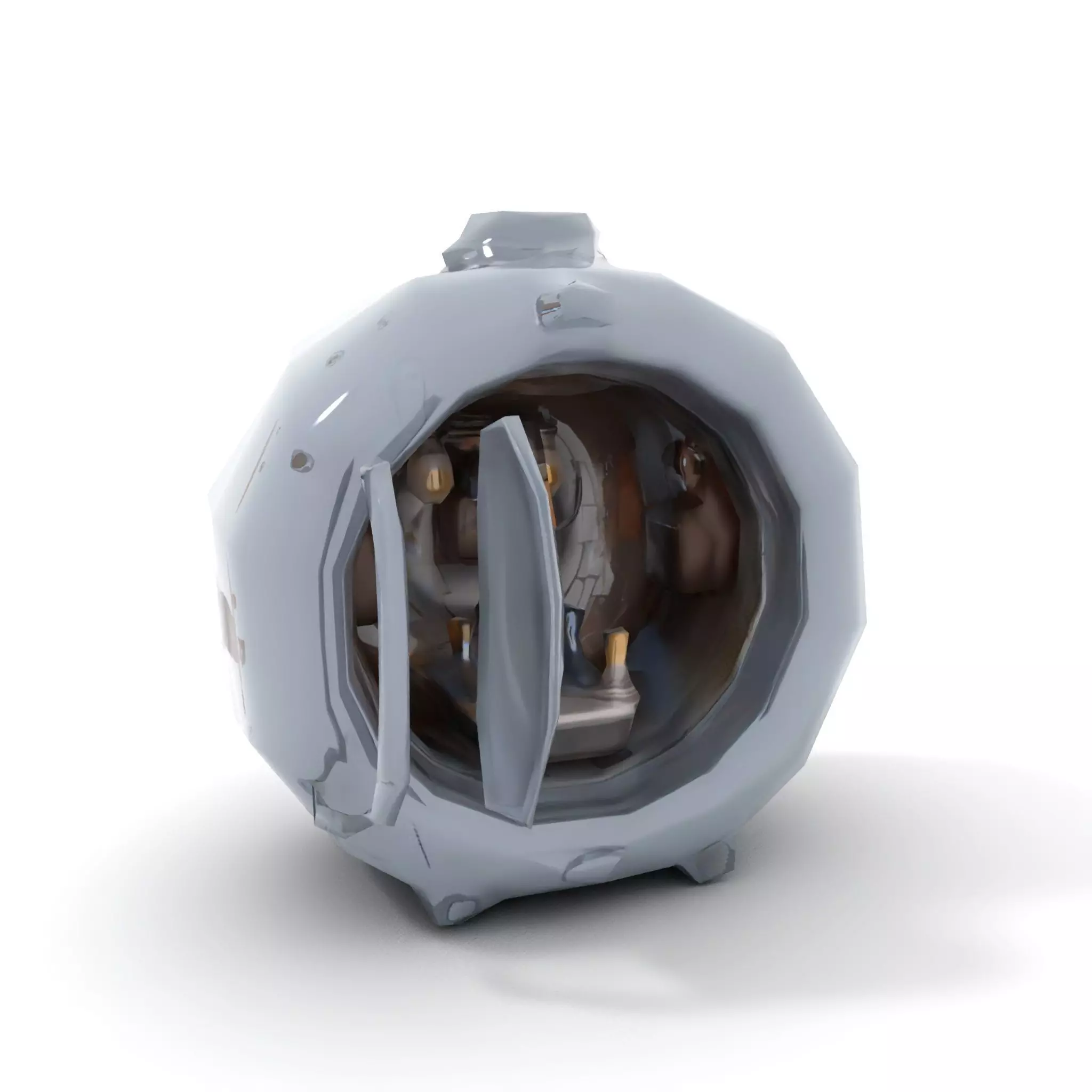 Industrial Vacuum Chamber Lights Model Pack Low-poly 3D model_7