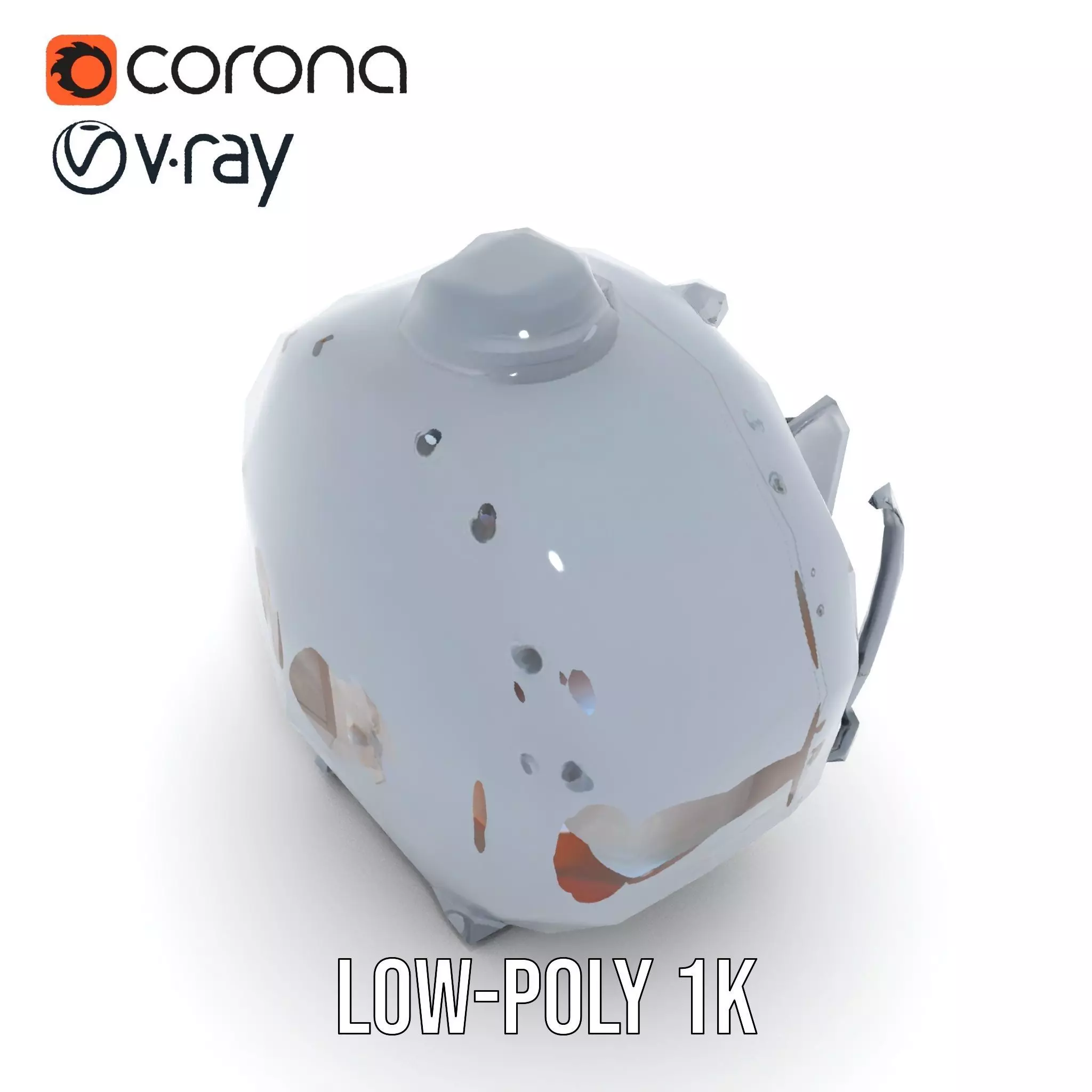 Industrial Vacuum Chamber Lights Model Pack Low-poly 3D model_12