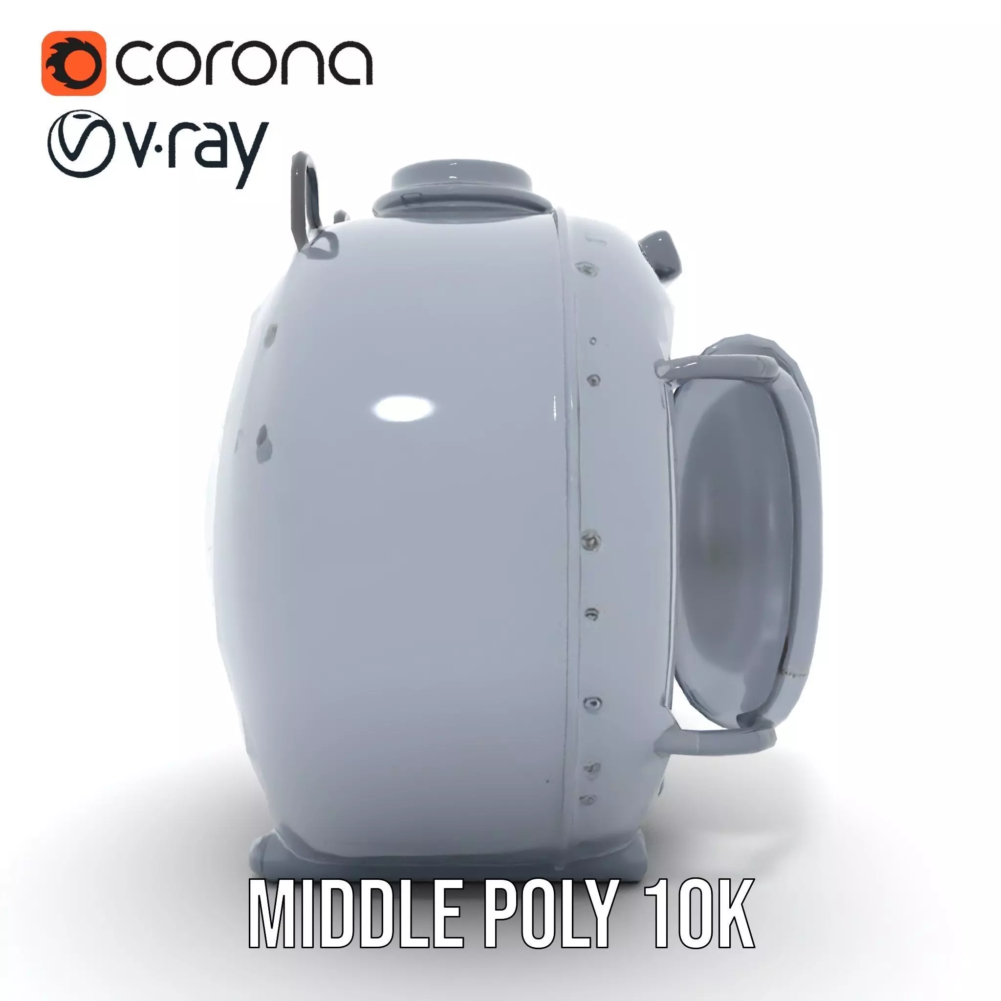 Industrial Vacuum Chamber Lights Model Pack Low-poly 3D model_13