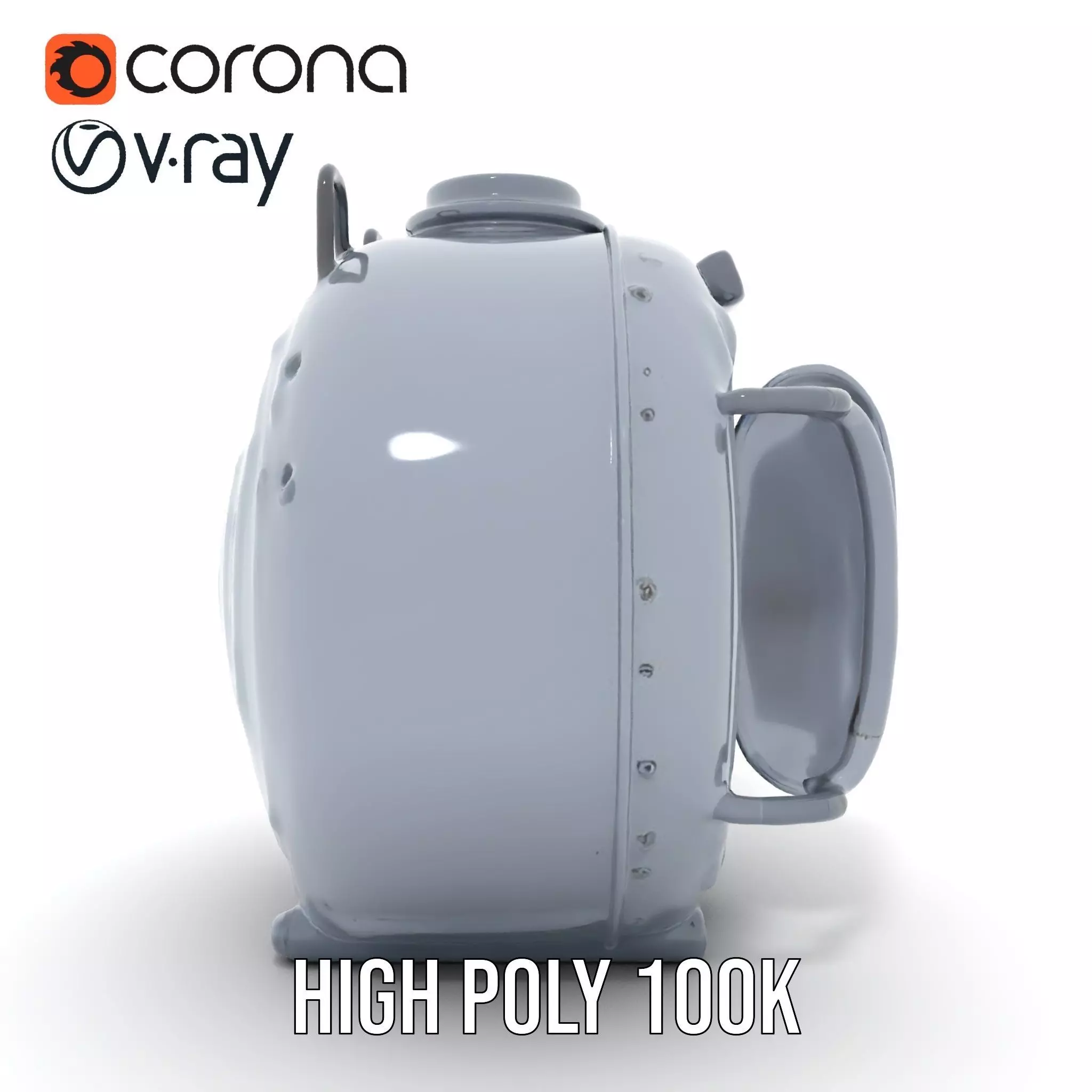 Industrial Vacuum Chamber Lights Model Pack Low-poly 3D model_28