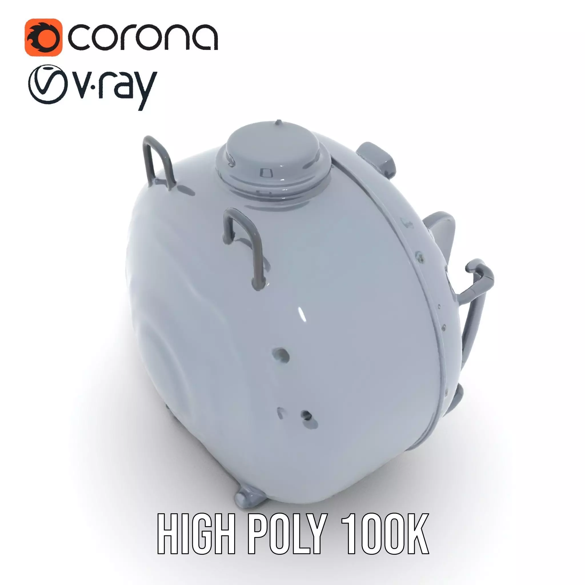 Industrial Vacuum Chamber Lights Model Pack Low-poly 3D model_20