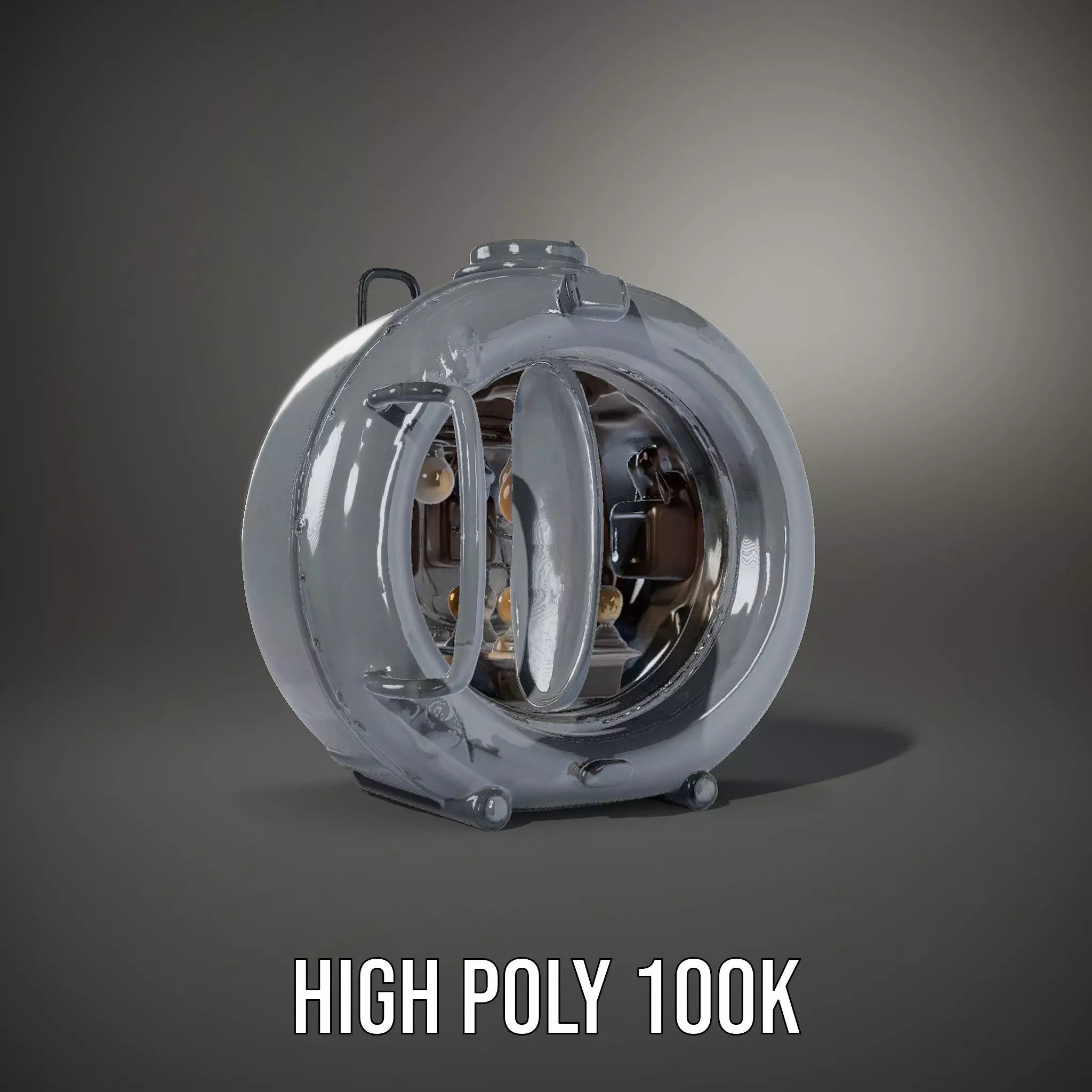 Industrial Vacuum Chamber Lights Model Pack Low-poly 3D model_10