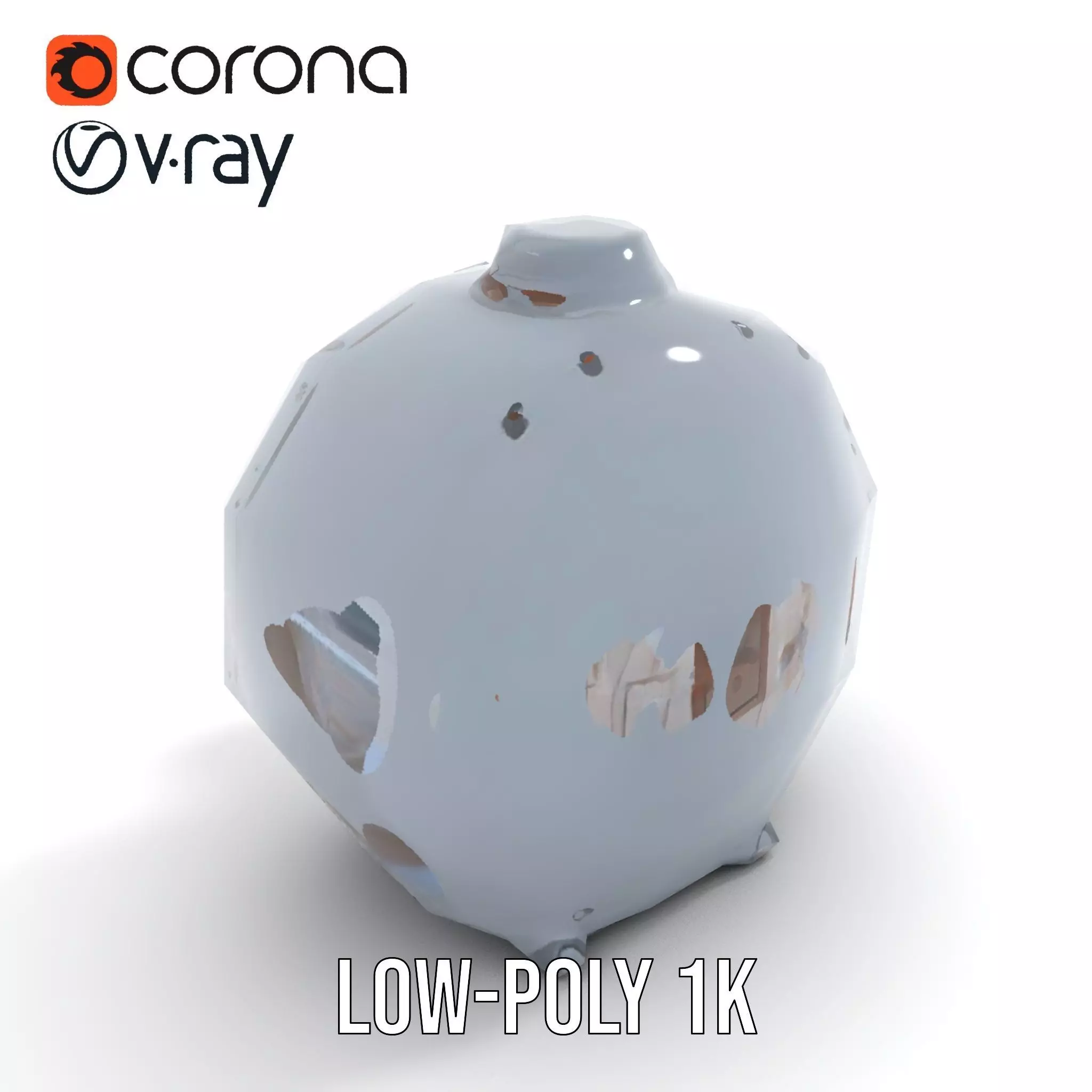 Industrial Vacuum Chamber Lights Model Pack Low-poly 3D model_25