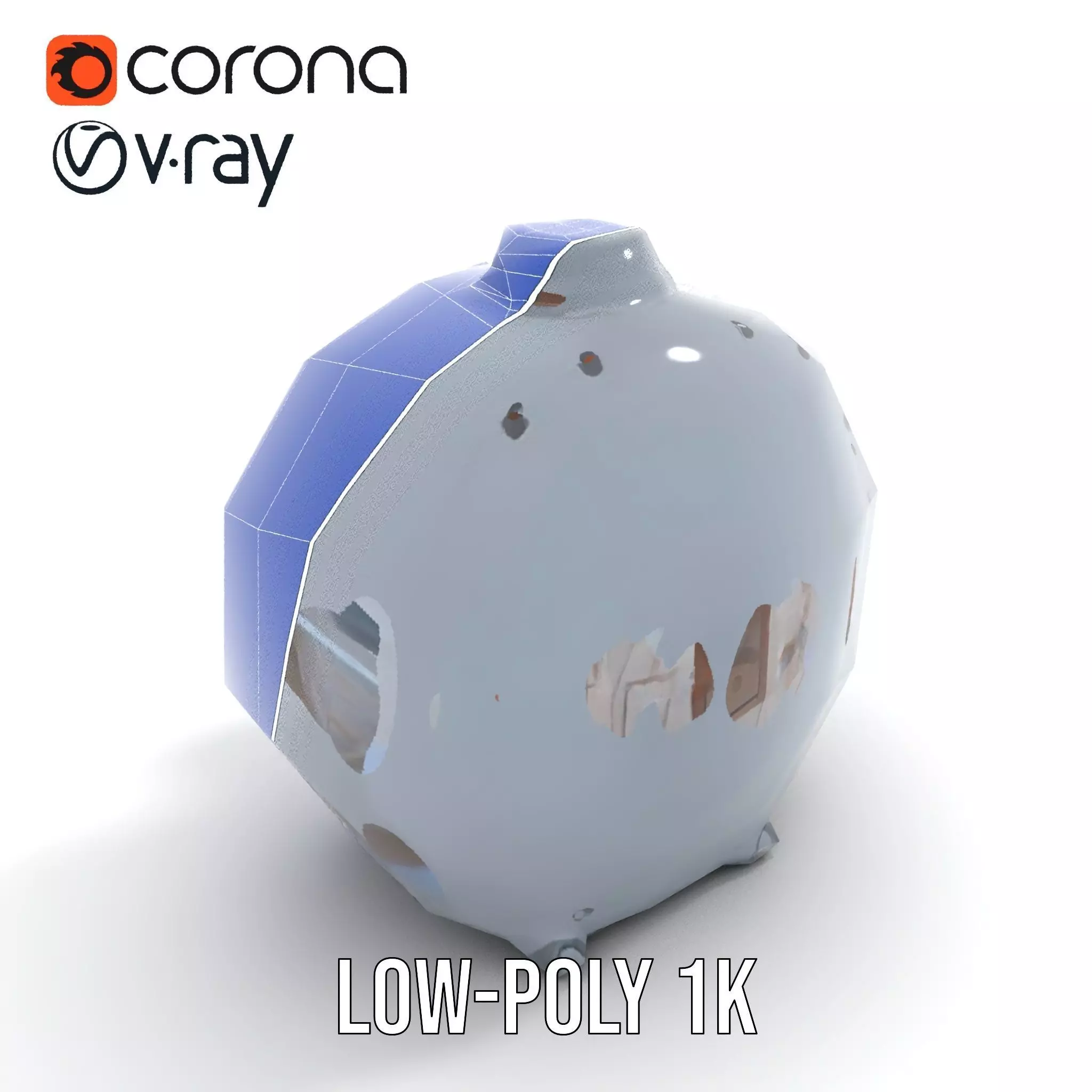 Industrial Vacuum Chamber Lights Model Pack Low-poly 3D model_14