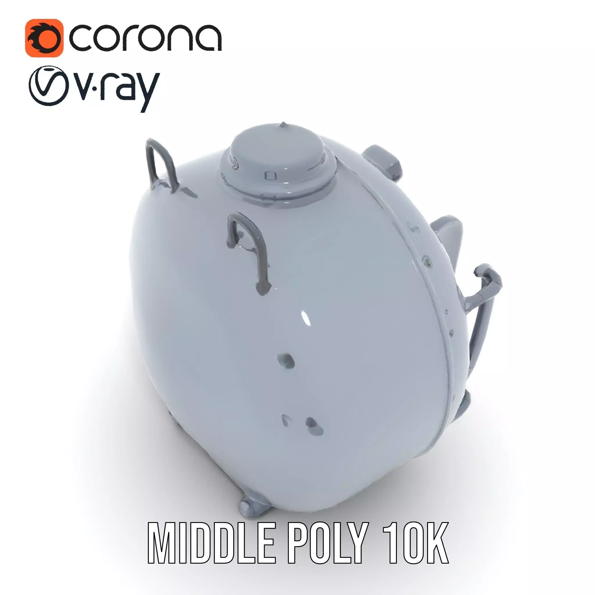 Industrial Vacuum Chamber Lights Model Pack Low-poly 3D model_11