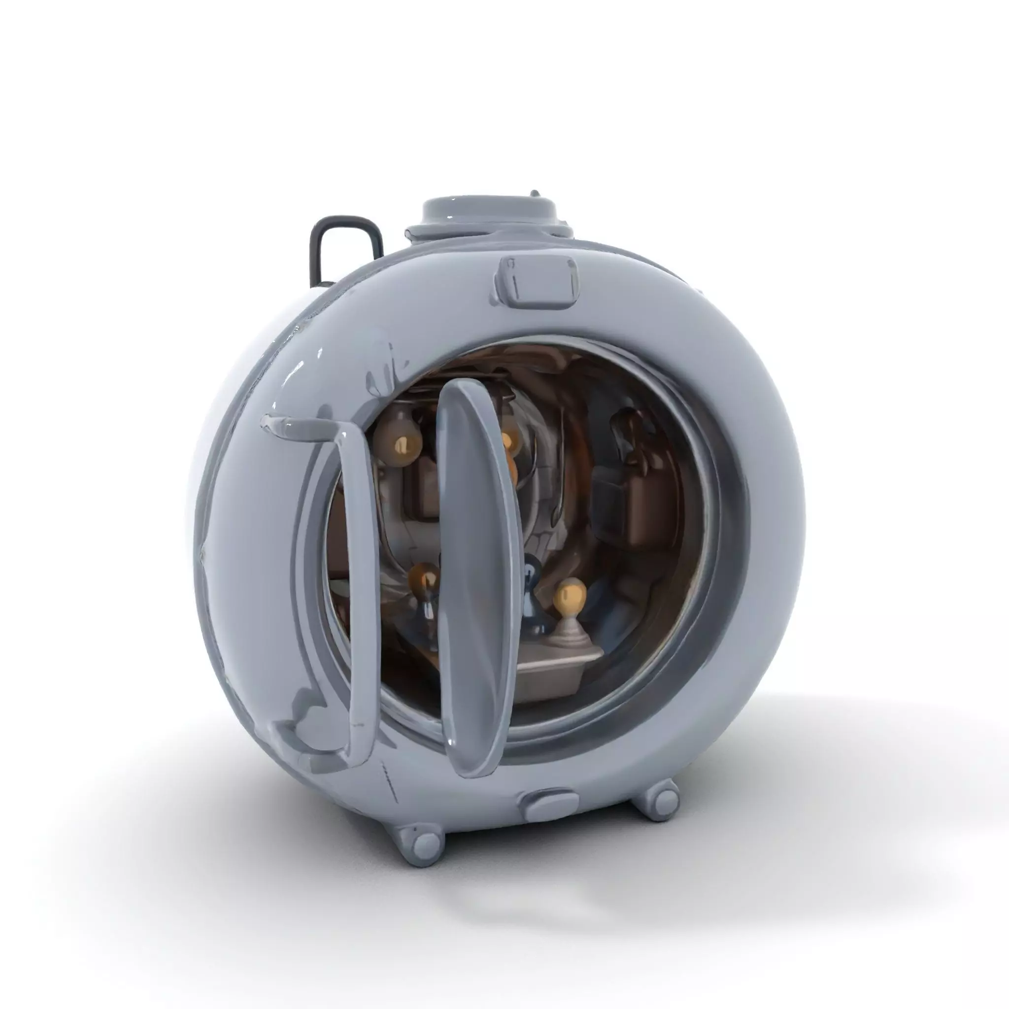 Industrial Vacuum Chamber Lights Model Pack Low-poly 3D model_0