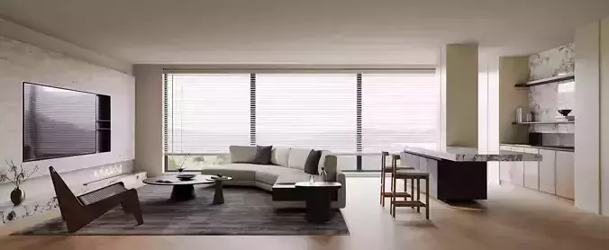  living room dining room interior scenes 03