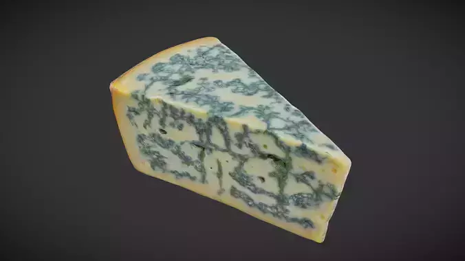 Cheese 3 Low-poly 3D model