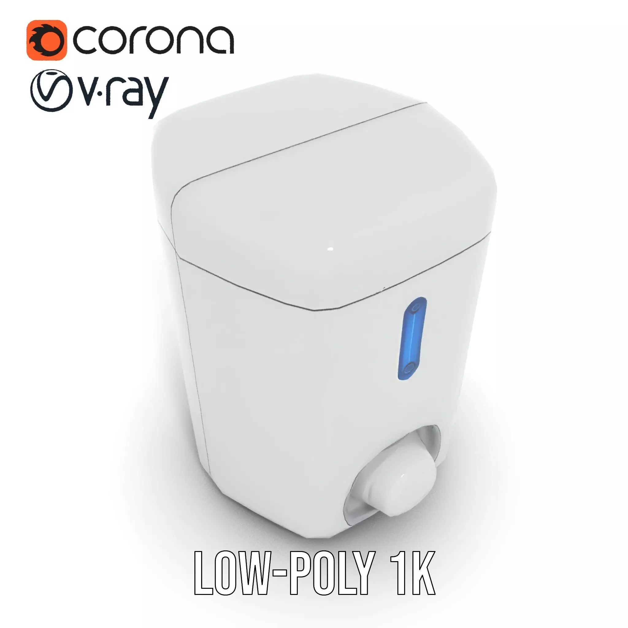 Compact Water Dispenser Model Pack Low-poly 3D model_15