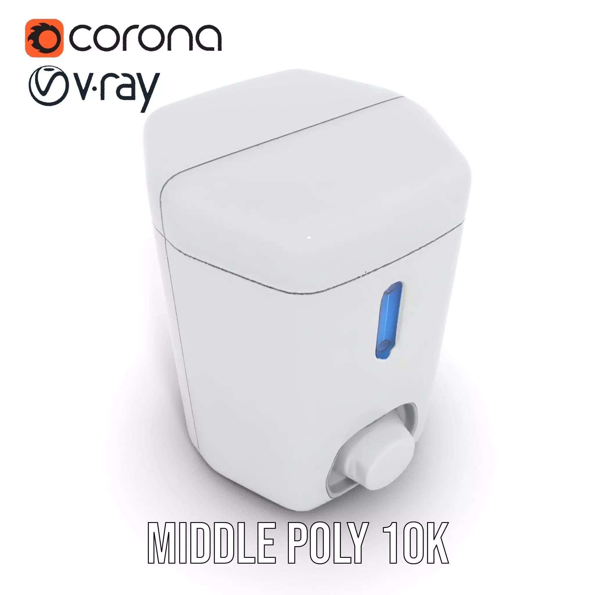 Compact Water Dispenser Model Pack Low-poly 3D model_6