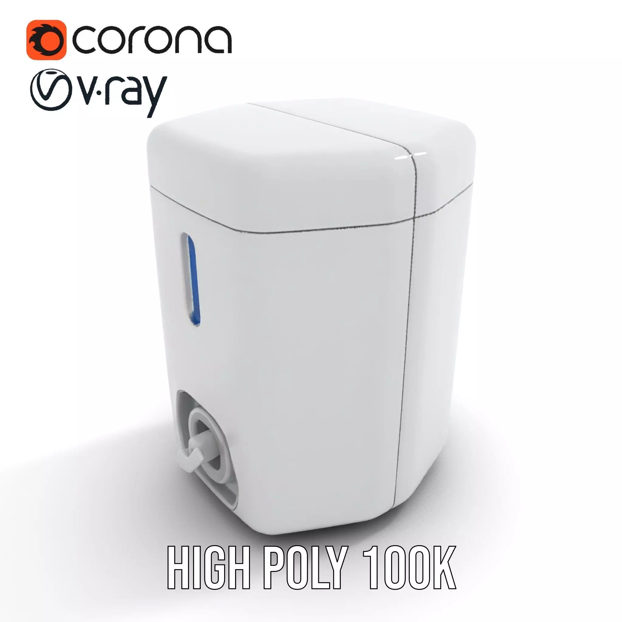 Compact Water Dispenser Model Pack Low-poly 3D model_21