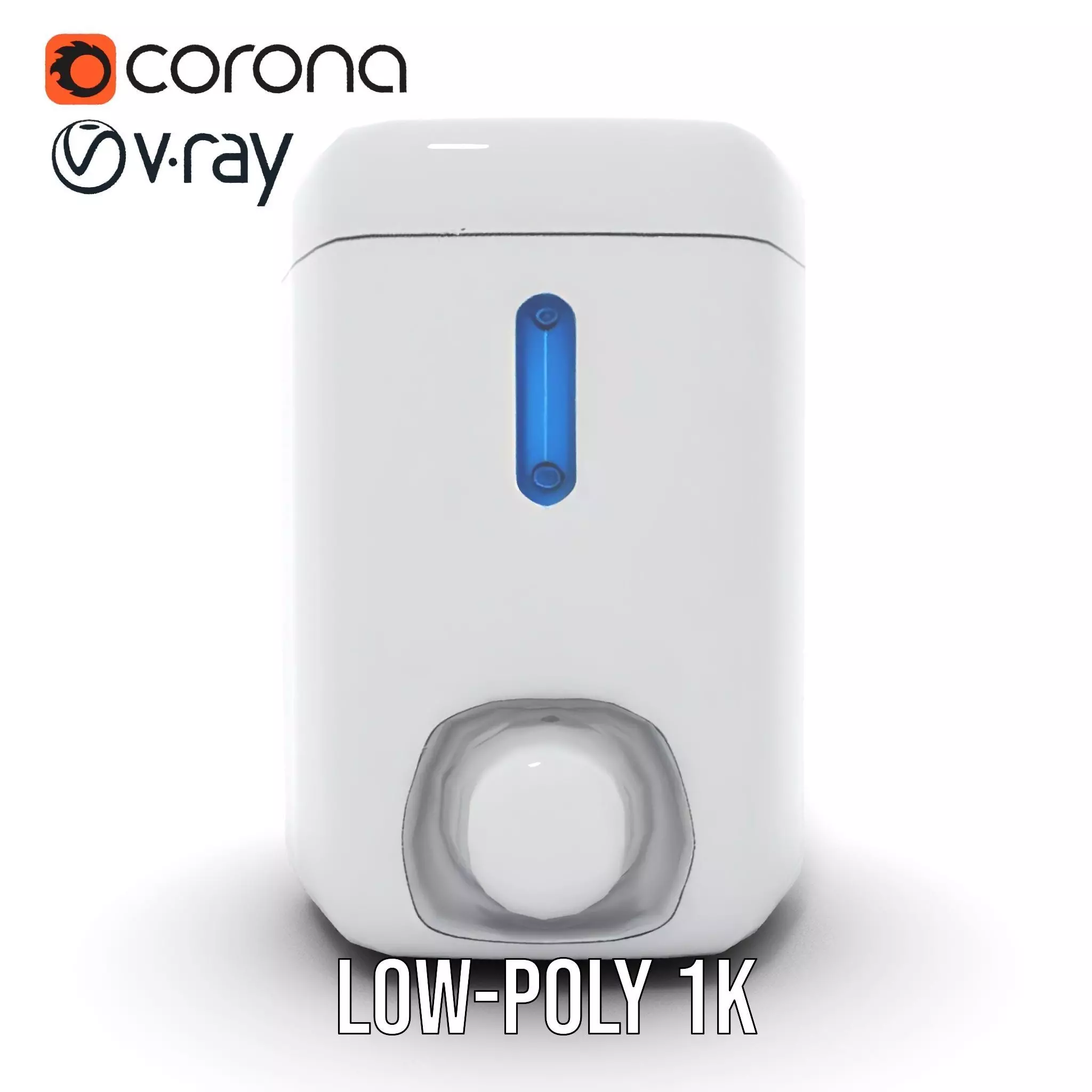 Compact Water Dispenser Model Pack Low-poly 3D model_10