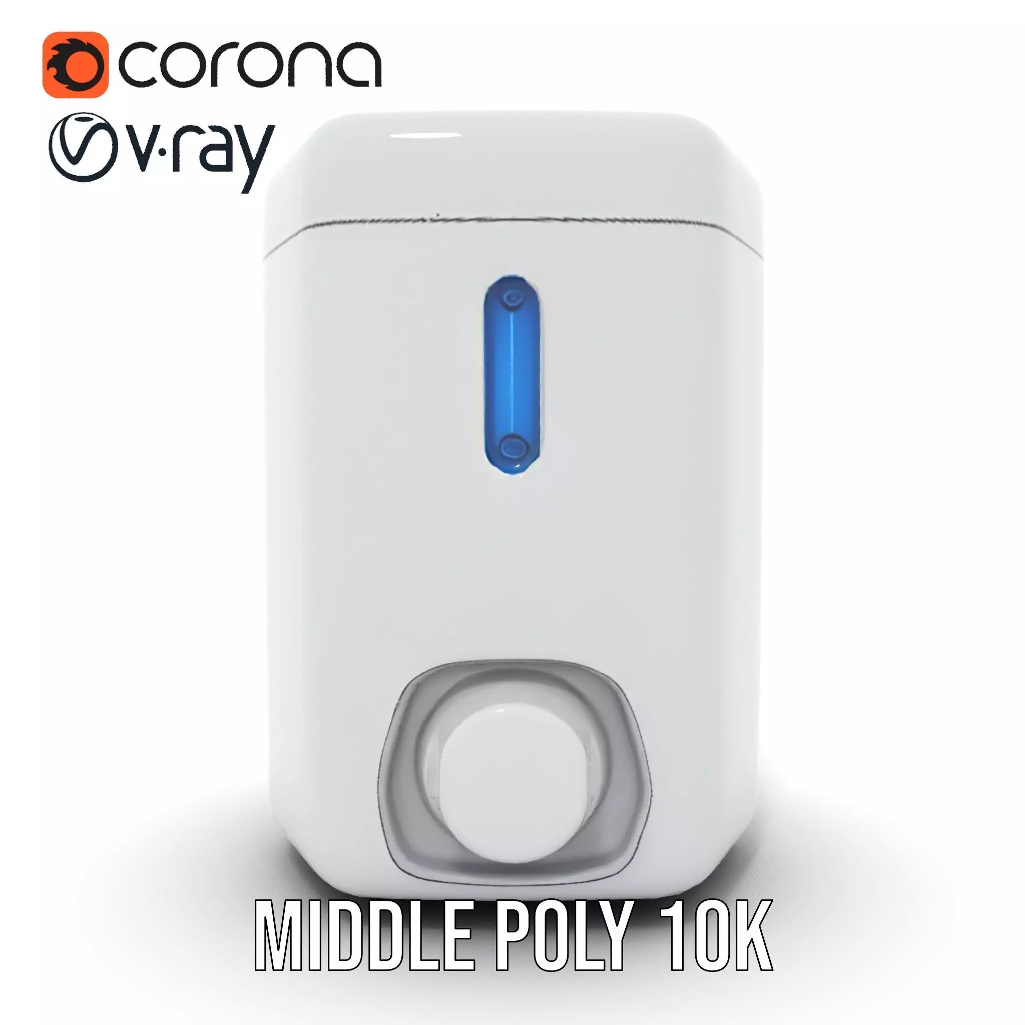 Compact Water Dispenser Model Pack Low-poly 3D model_16