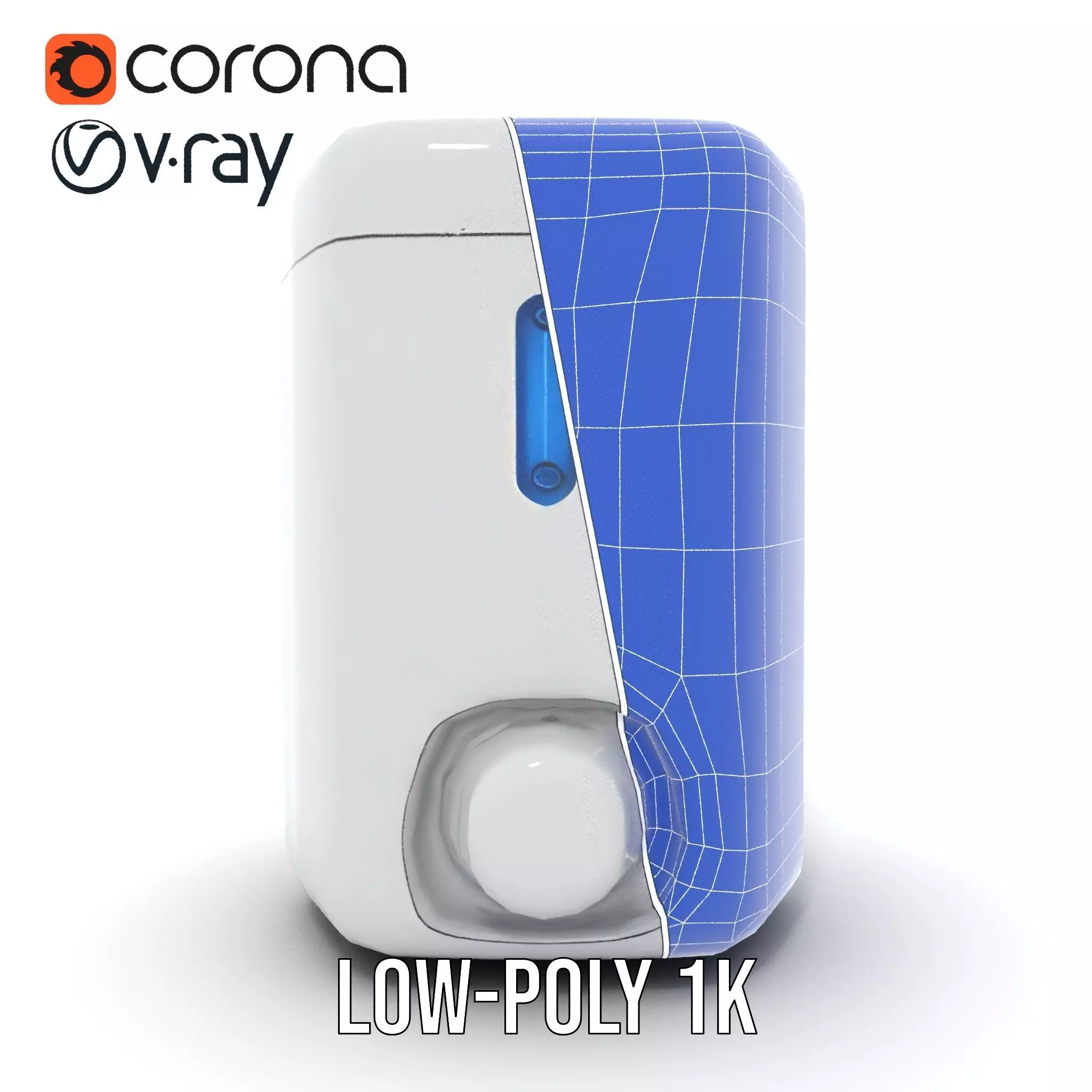 Compact Water Dispenser Model Pack Low-poly 3D model_32