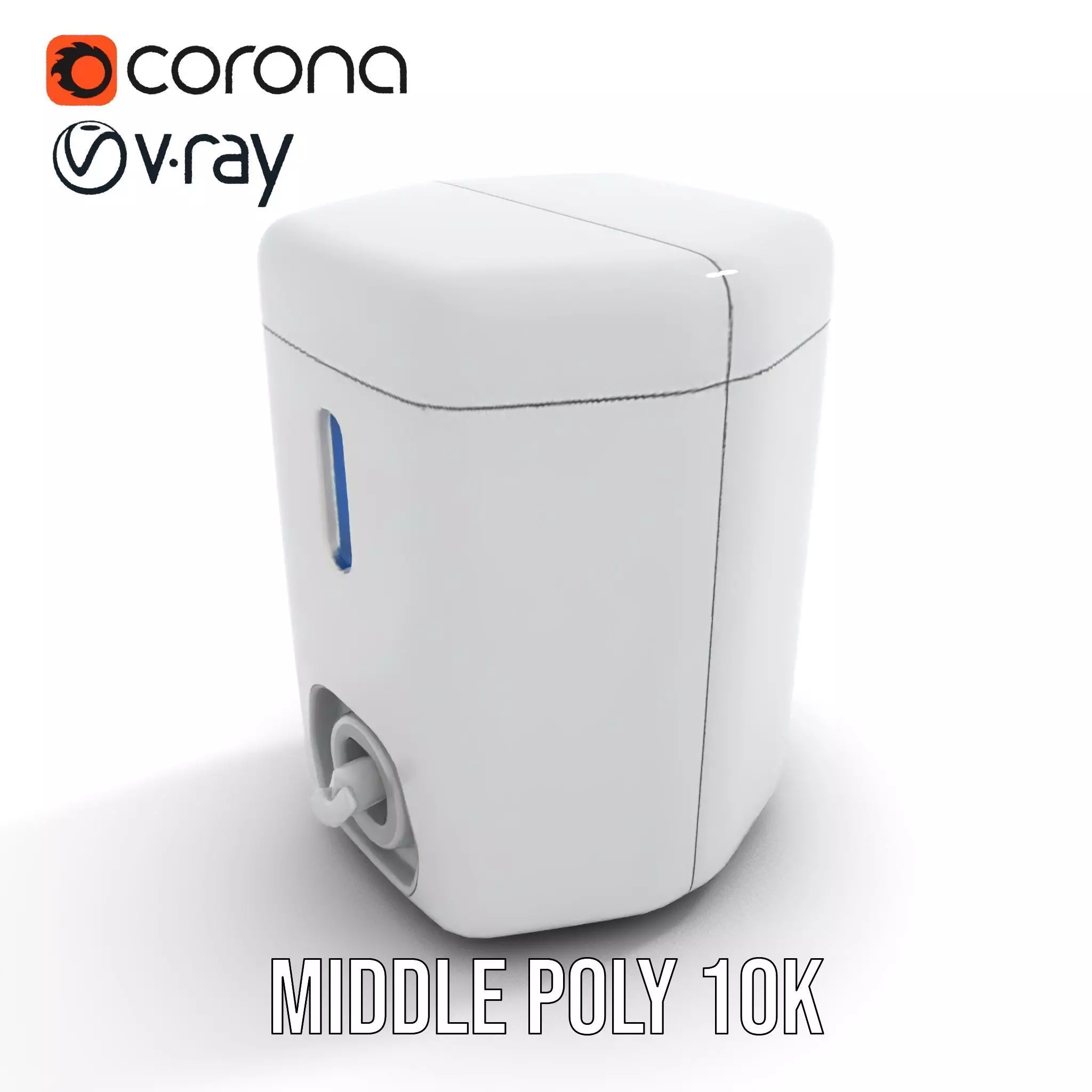 Compact Water Dispenser Model Pack Low-poly 3D model_12