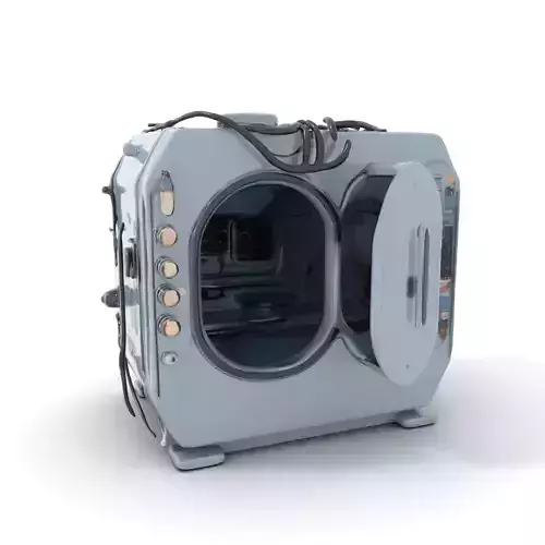 Retro Futuristic Control Chamber Model Pack