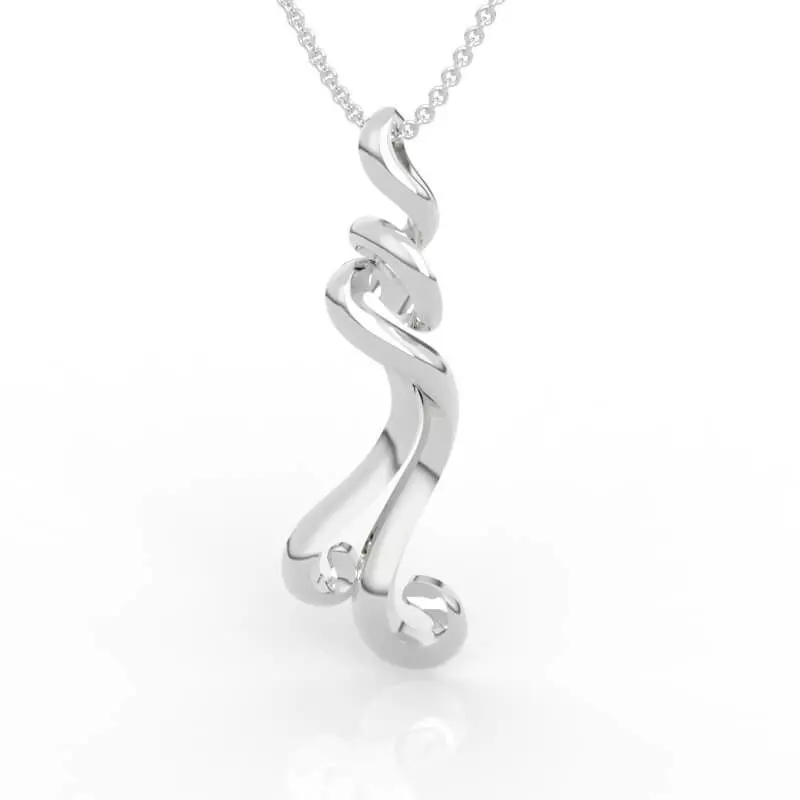 Stunning Twist Design Pendant 3D print model