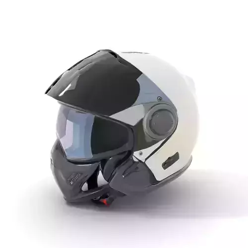 Futuristic Motorcycle Helmet Model Pack Low-poly 3D model