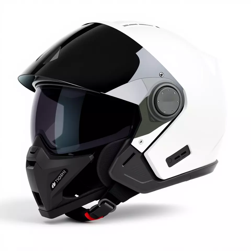 Futuristic Motorcycle Helmet Model Pack Low-poly 3D model_2