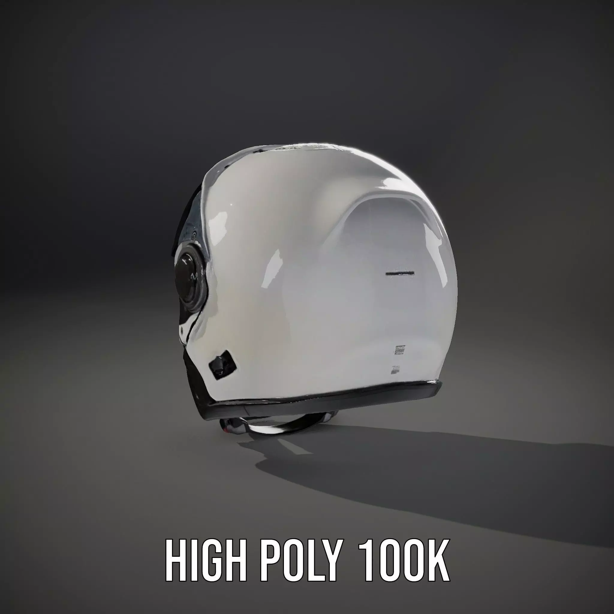Futuristic Motorcycle Helmet Model Pack Low-poly 3D model_31