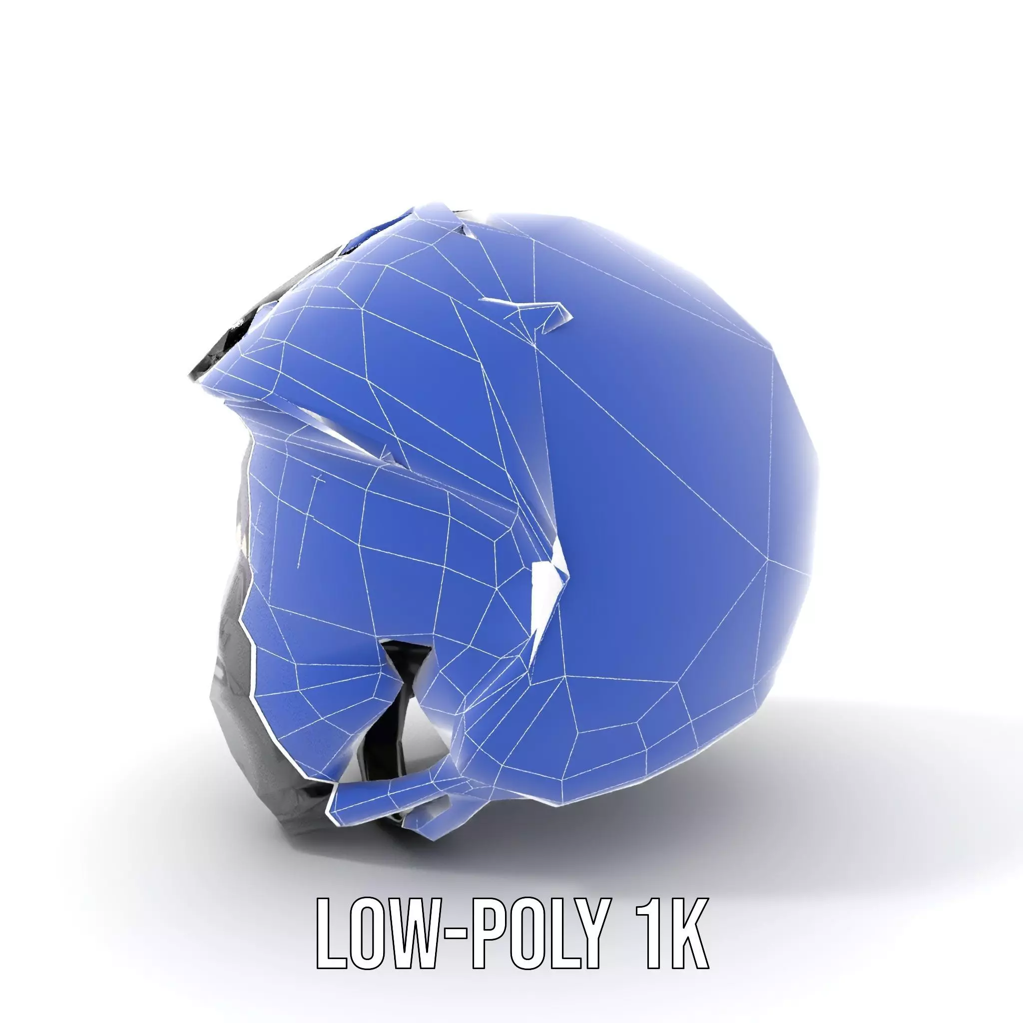 Futuristic Motorcycle Helmet Model Pack Low-poly 3D model_27