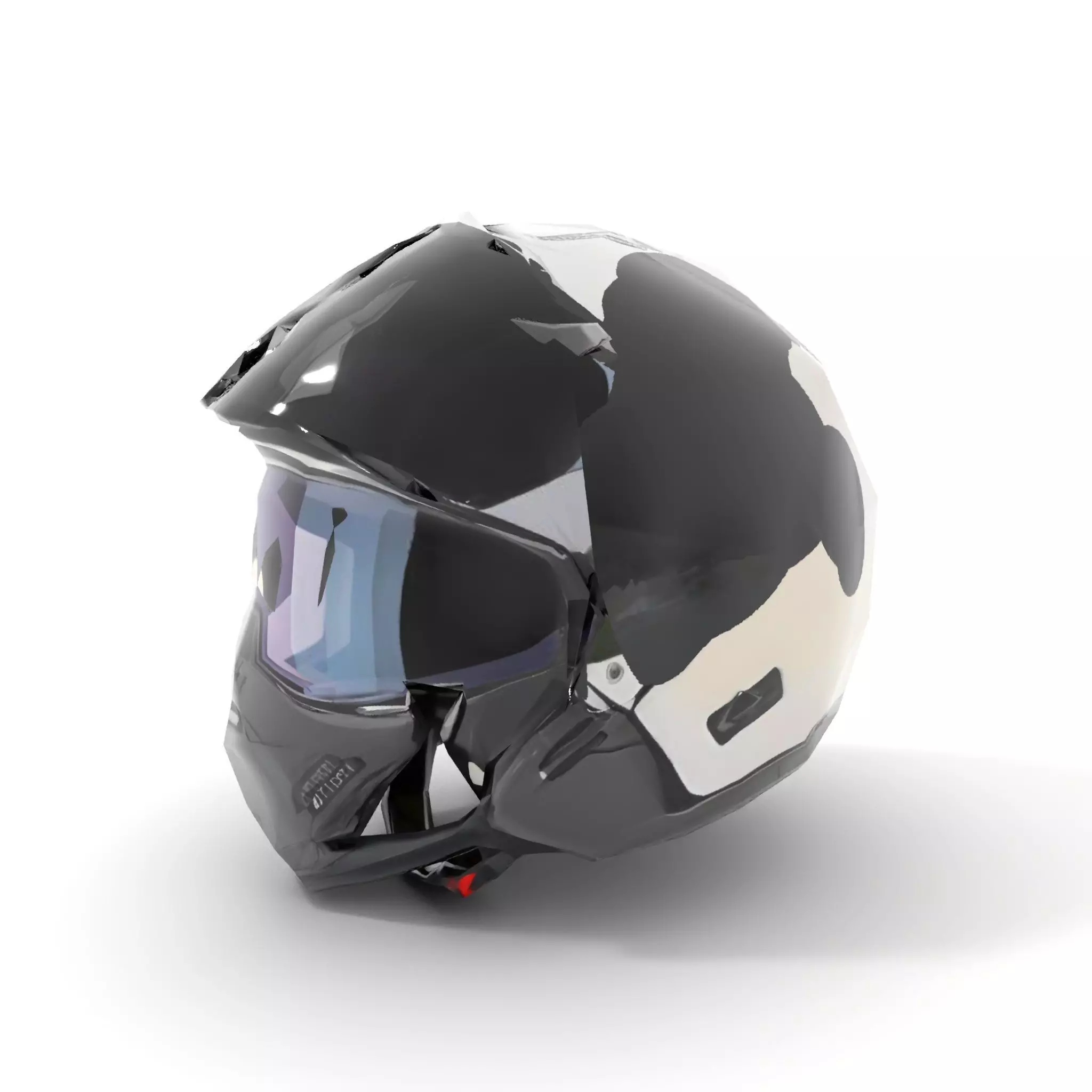 Futuristic Motorcycle Helmet Model Pack Low-poly 3D model_7