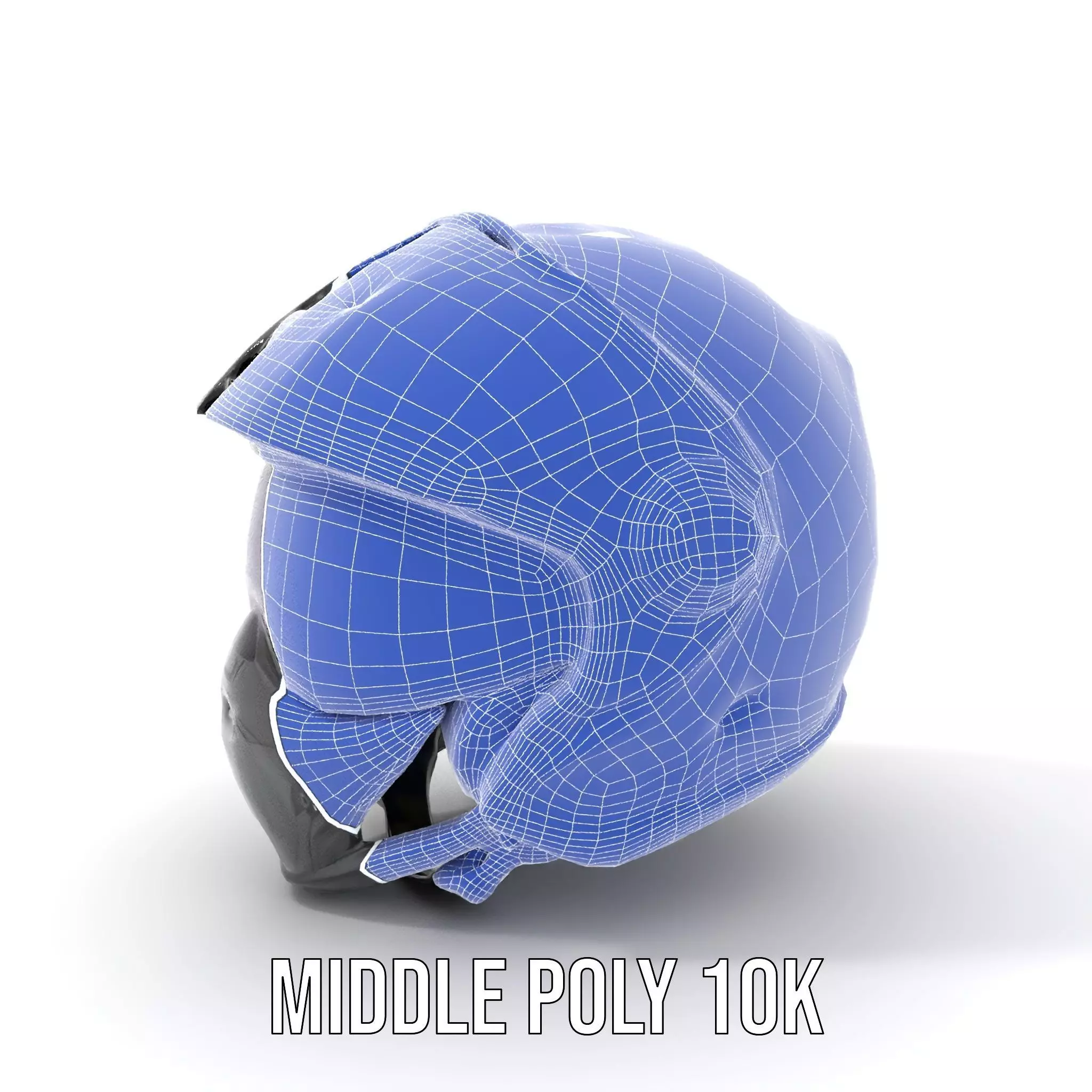 Futuristic Motorcycle Helmet Model Pack Low-poly 3D model_26