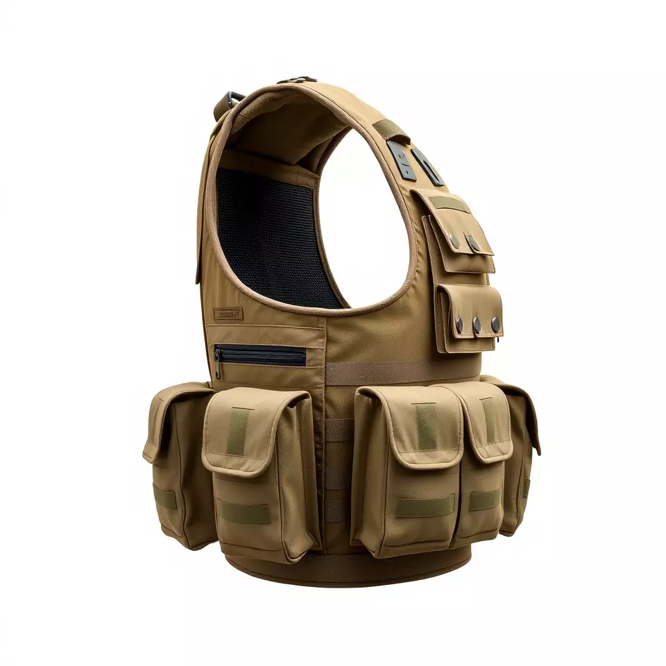 Tactical Vest Model Pack with Multiple Pouches Low-poly 3D model_2