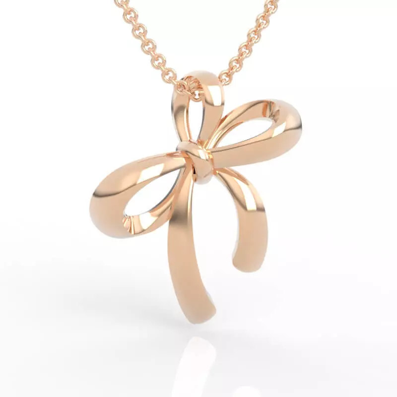 Sophisticated Bow Tie Pendant 3D print model