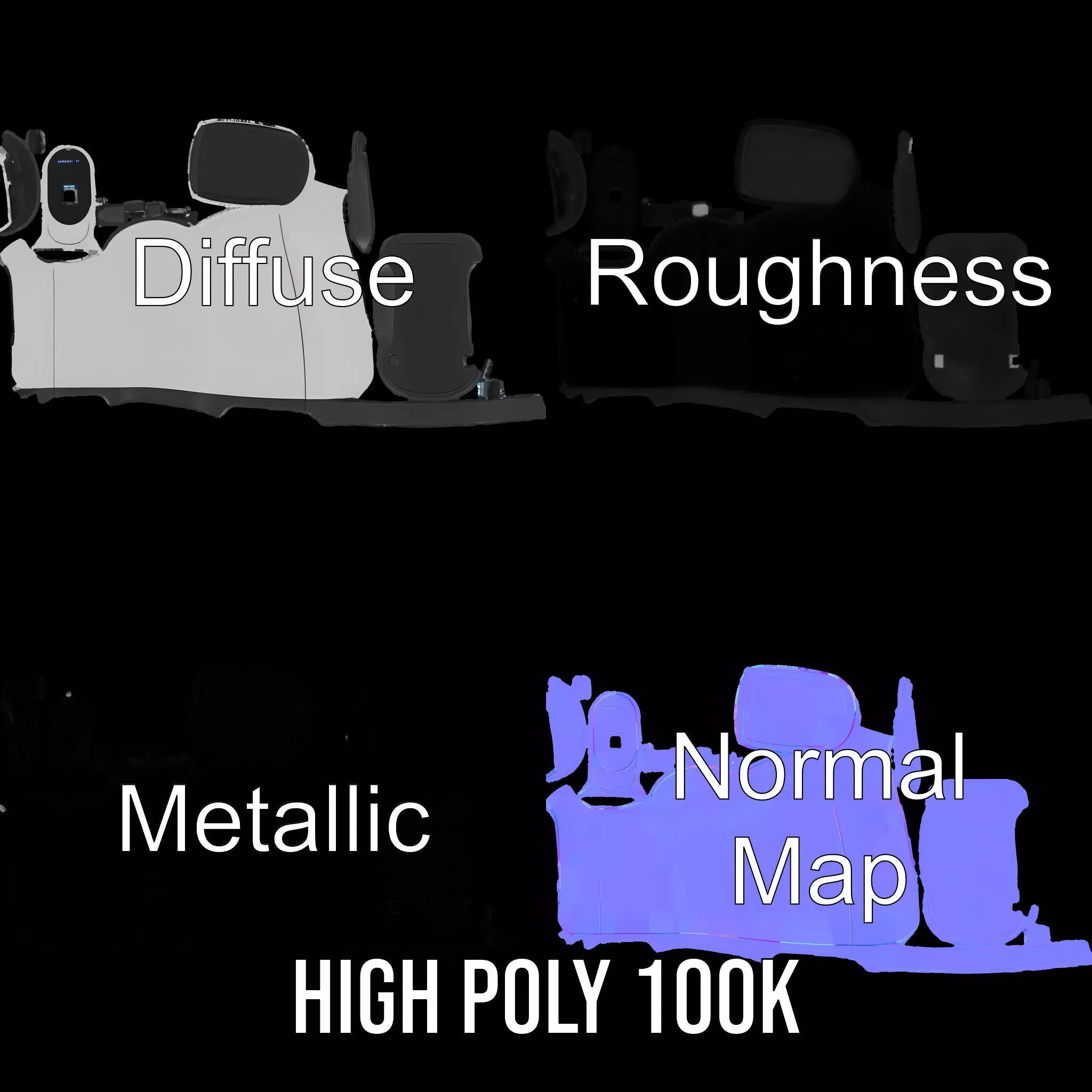 Smart Coffee Machine Model Pack with Interactive Features Low-poly 3D model_3