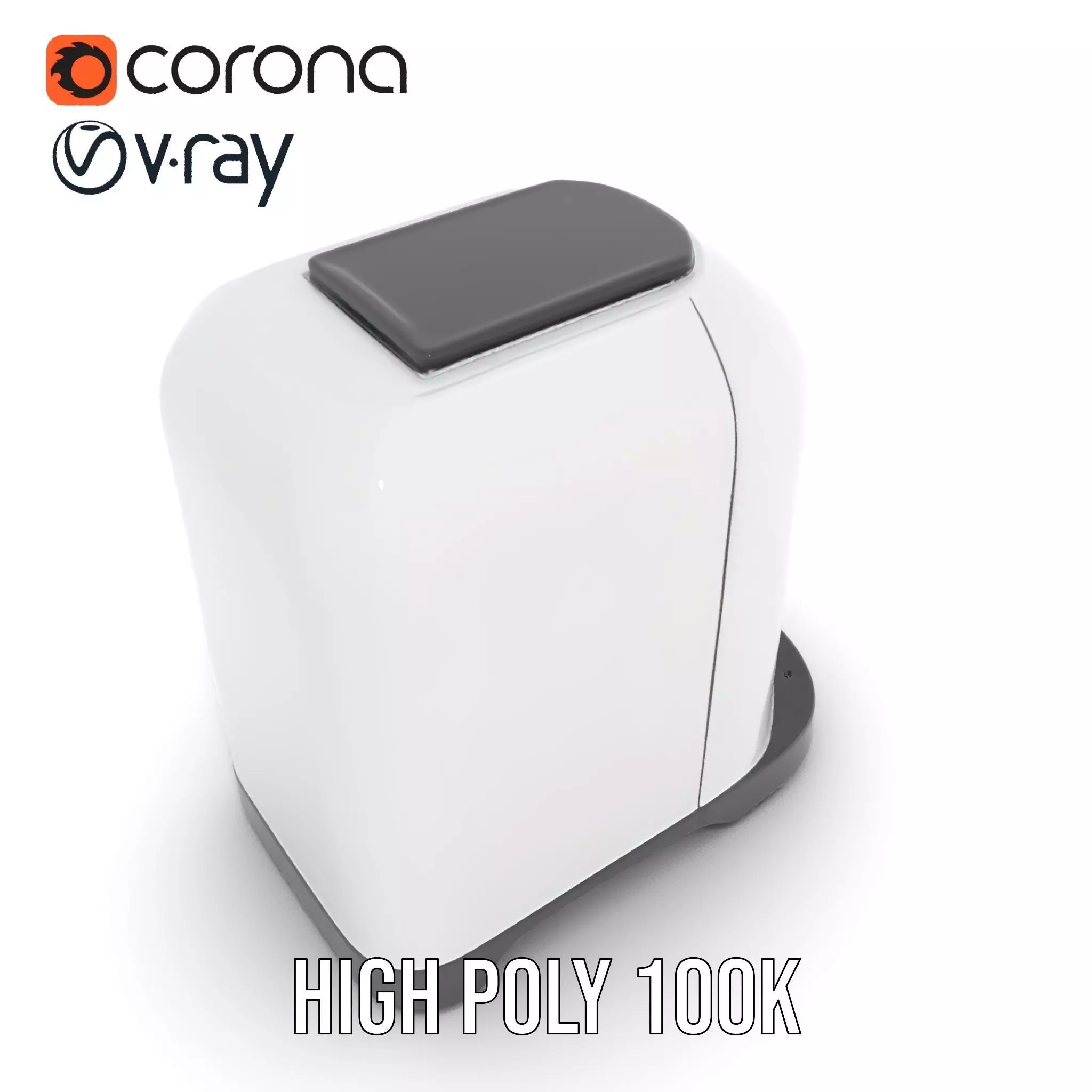 Smart Coffee Machine Model Pack with Interactive Features Low-poly 3D model_15